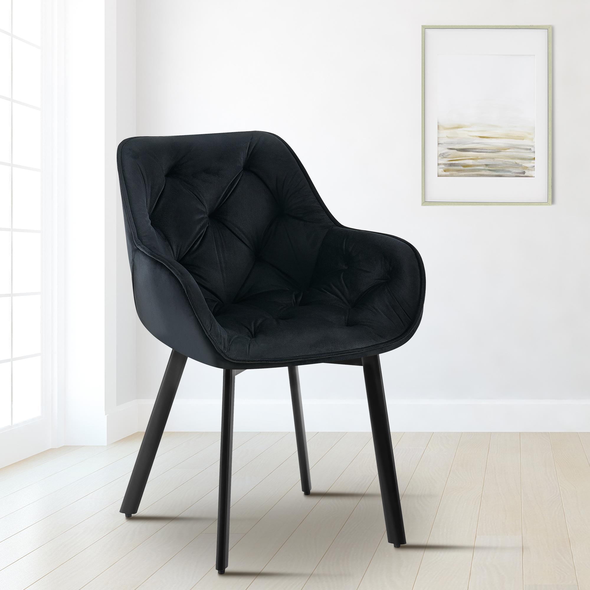 Set van 2 eetkamerstoelen Antigo Fluweel