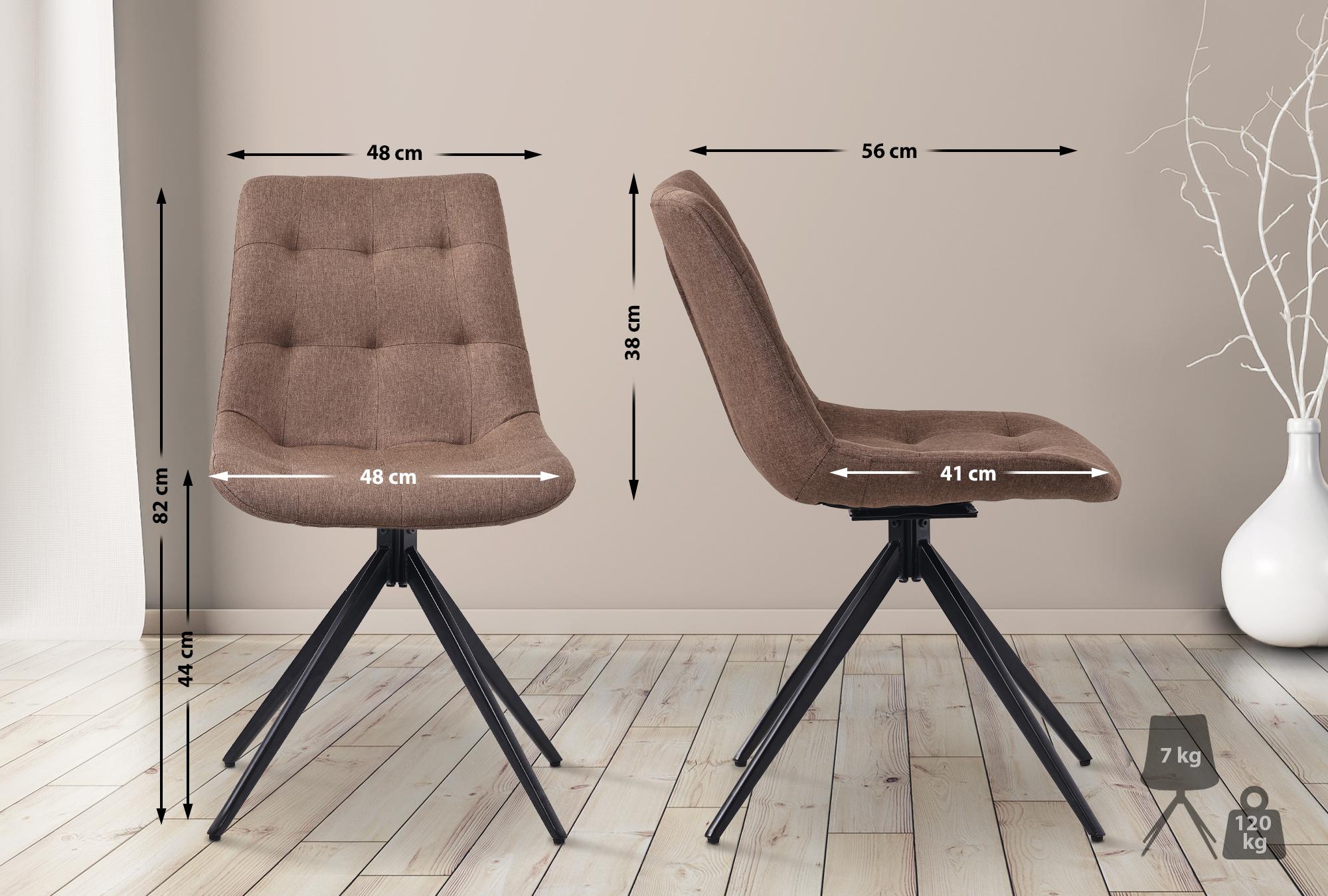 Set van 2 eetkamerstoelen Merna