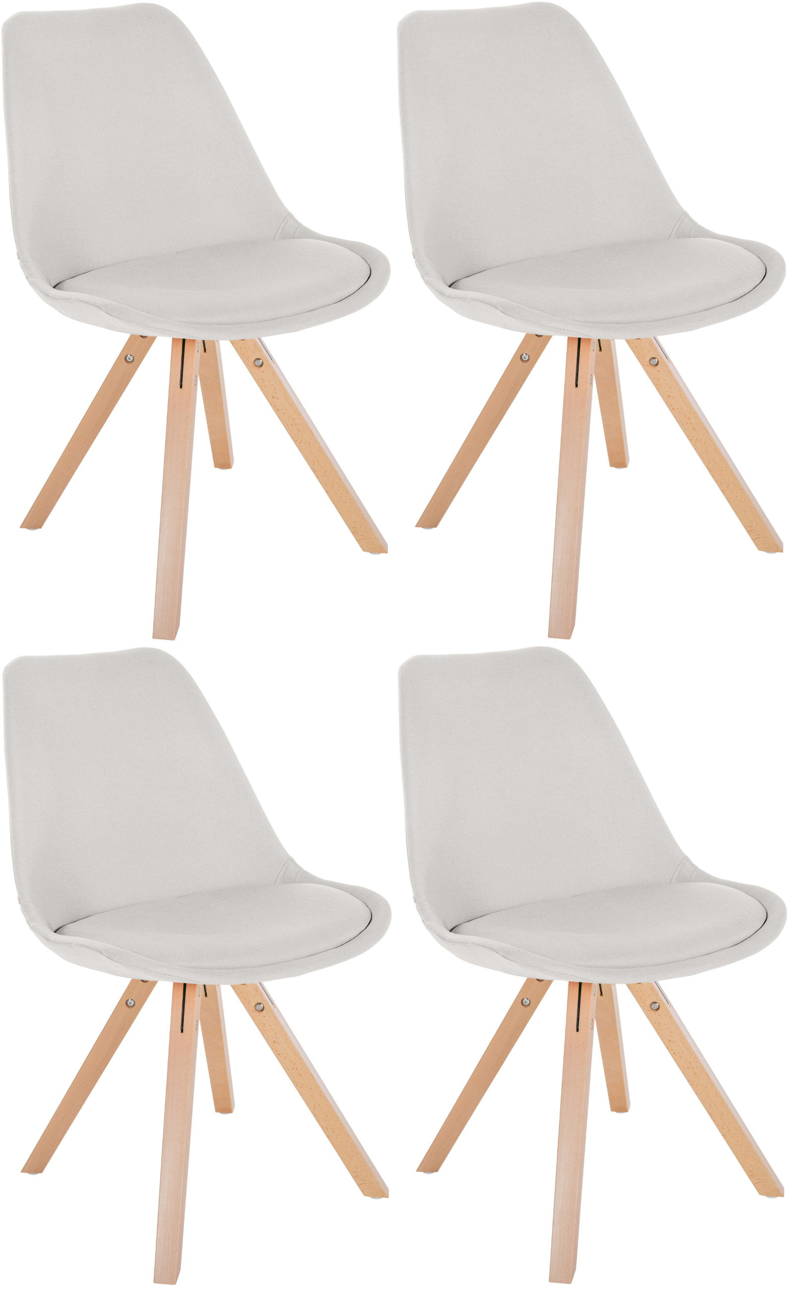 Set van 4 eetkamerstoelen Sofia Stof