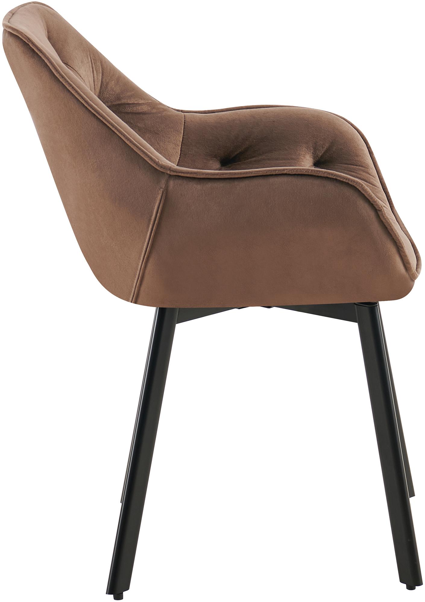 Set van 2 eetkamerstoelen Antigo Fluweel