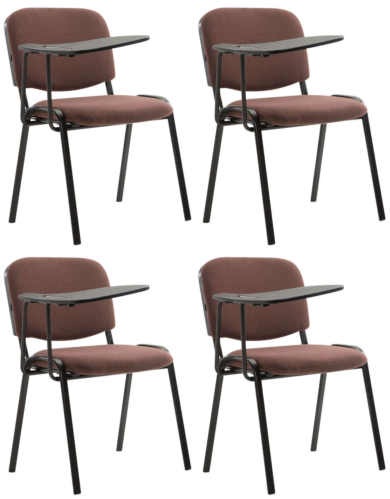 Set van 4 stoelen Ken met klaptafel Stof