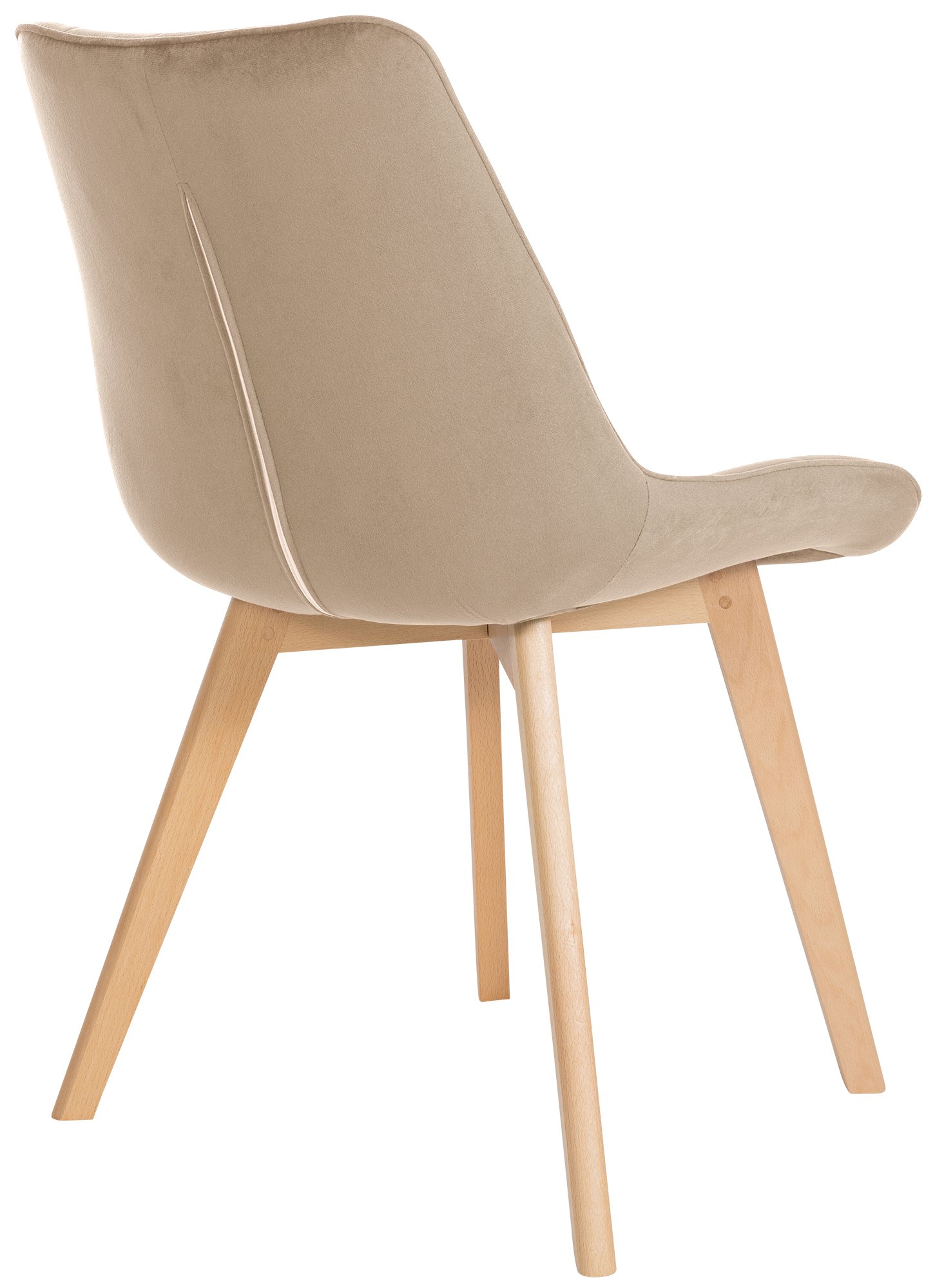 Set van 2 eetkamerstoelen Brook fluweel