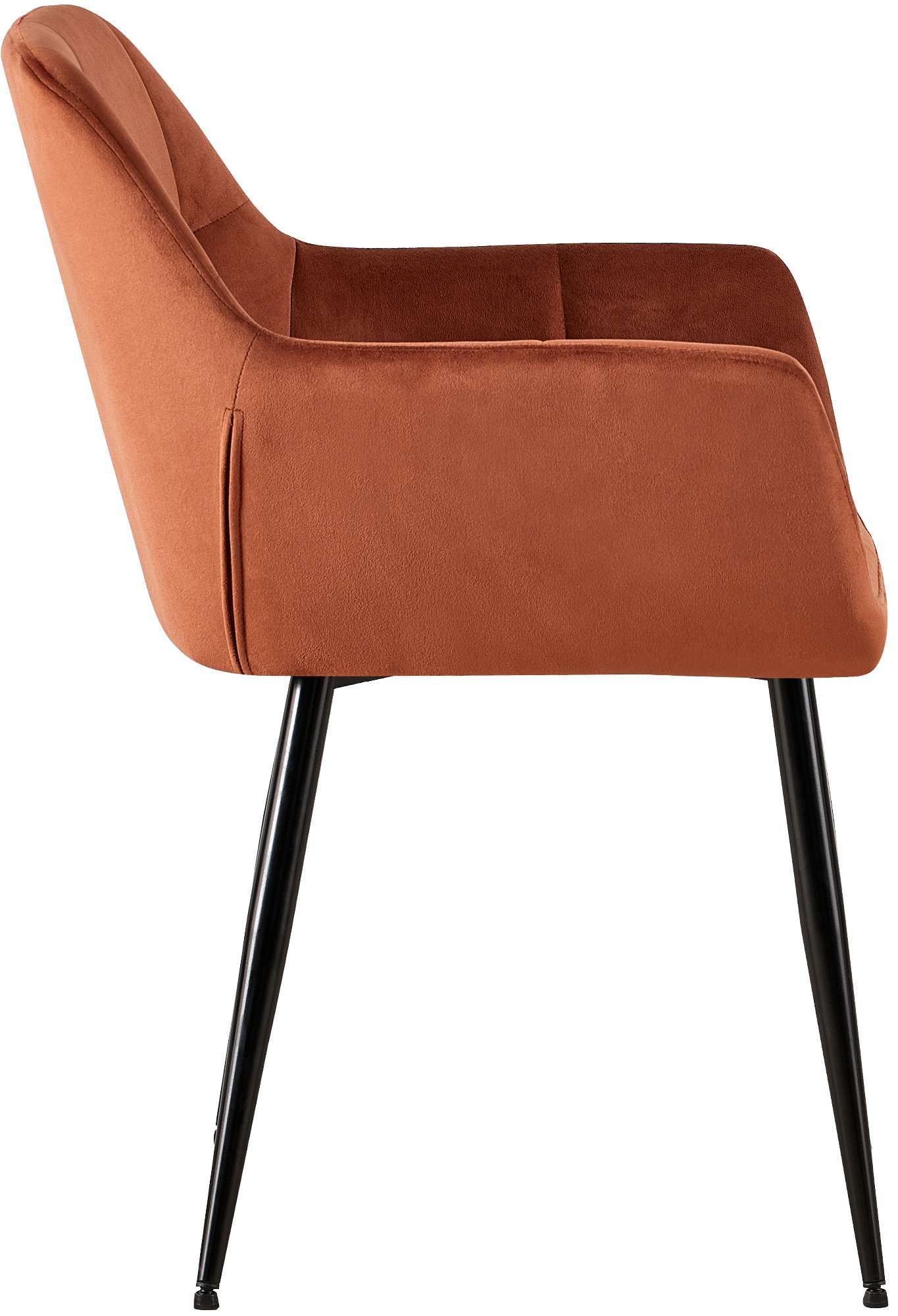 Set van 2 eetkamerstoelen Emia Velvet