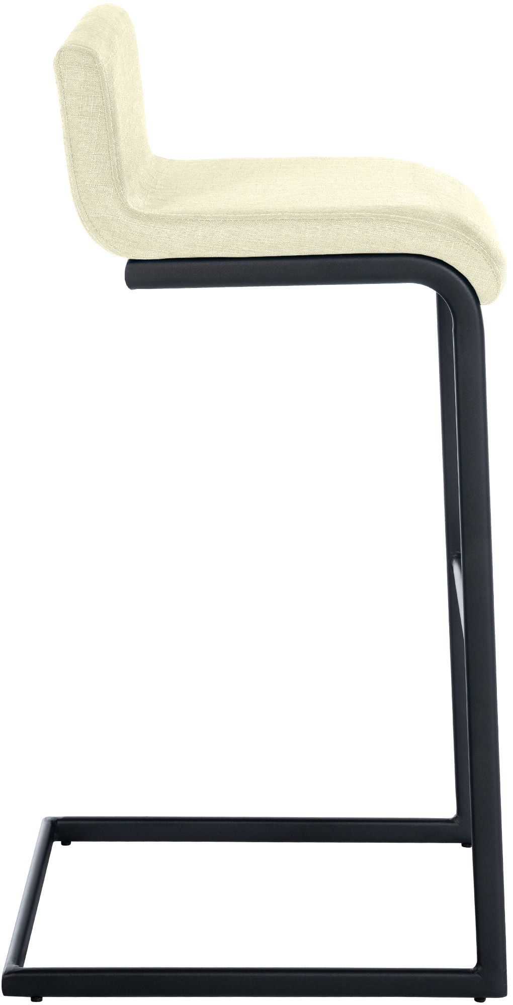 2-delige set barstoelen Newport zwart metalen frame