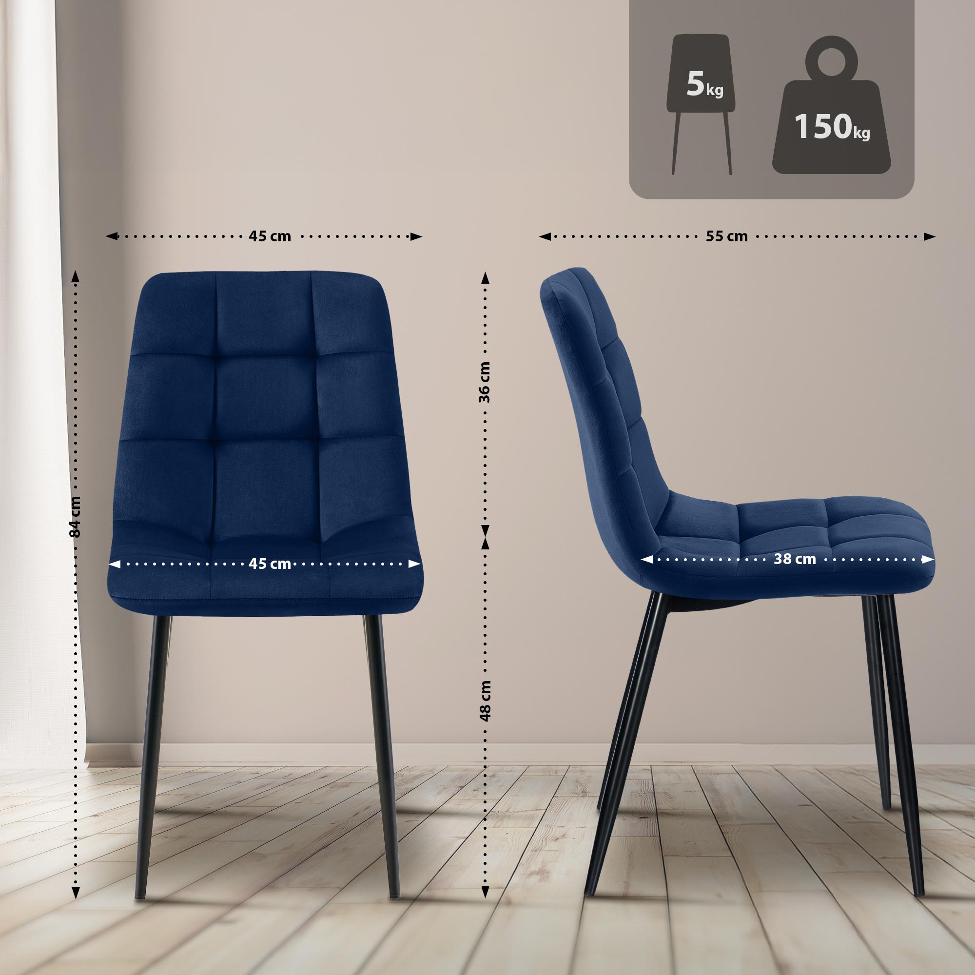 Set van 4 eetkamerstoel Tilde