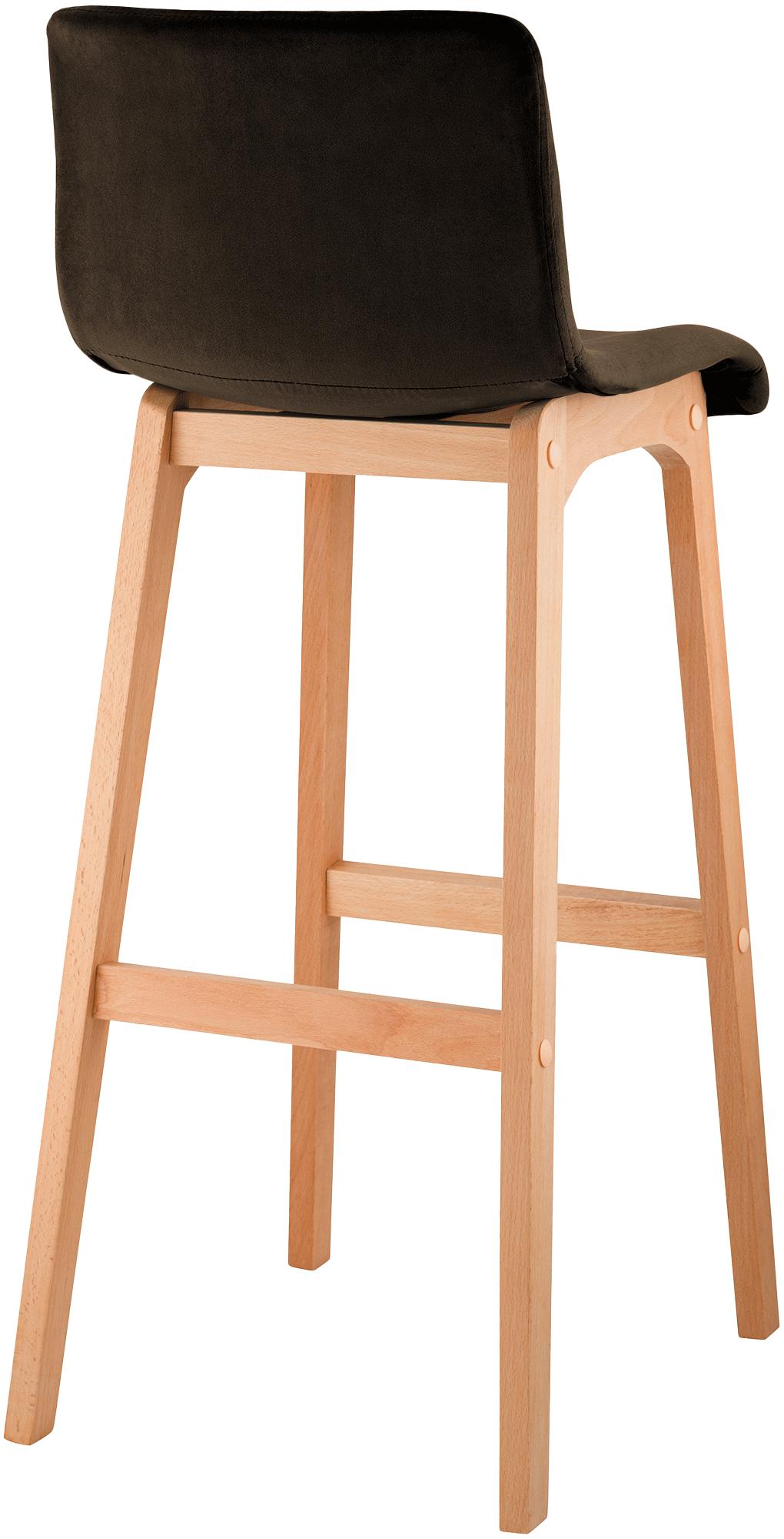 Barkruk Hover Fluweel Vierpoots frame Natura