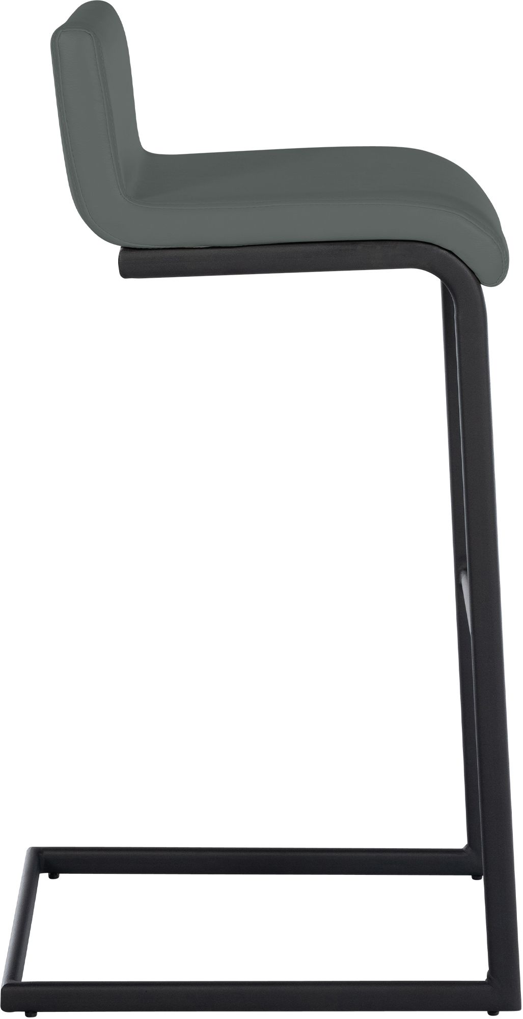 2-delige set barstoelen Newport zwart metalen frame