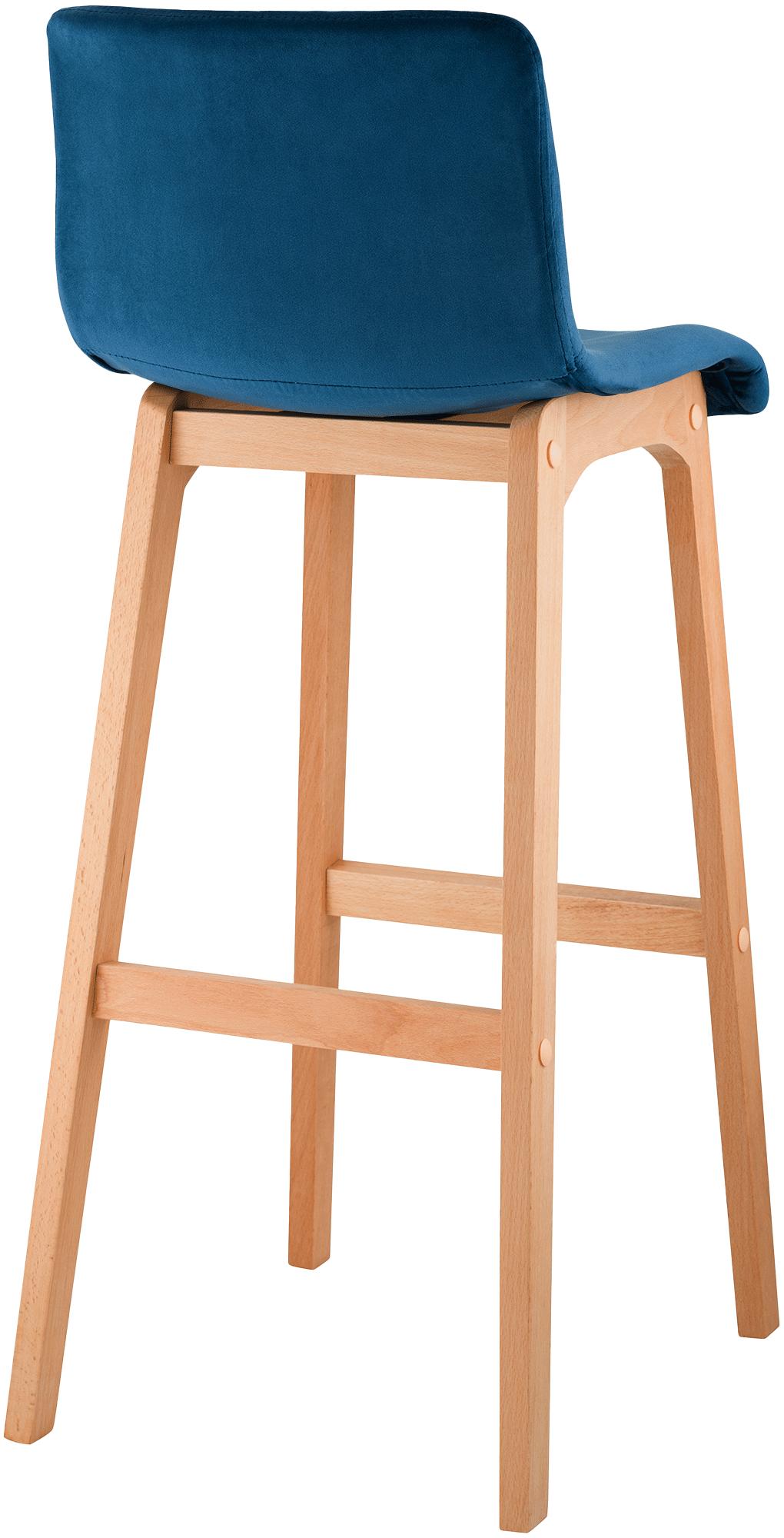 Barkruk Hover Fluweel Vierpoots frame Natura