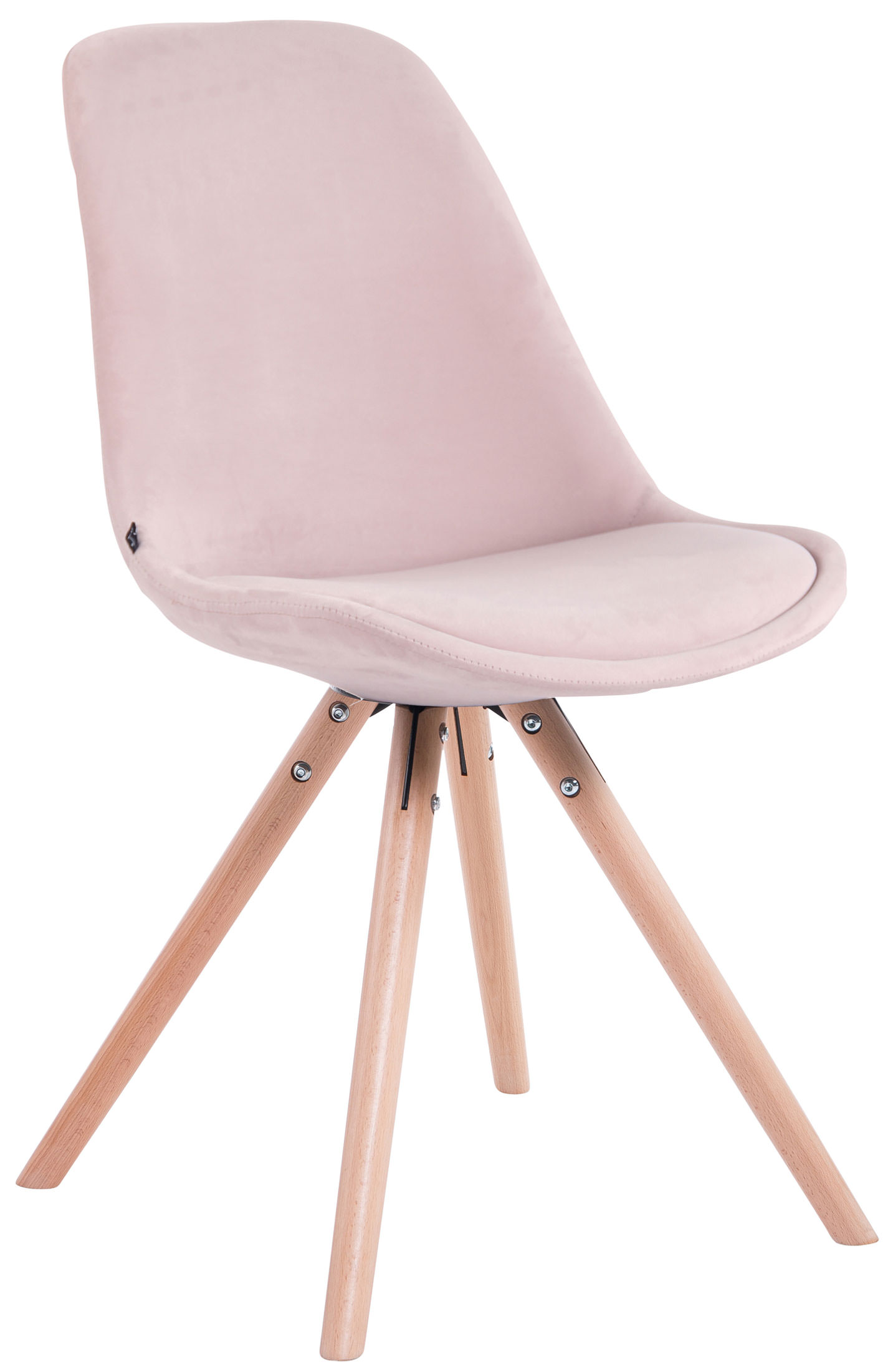 Set van 4 Stoelen Toulouse Rond frame - Fluweel
