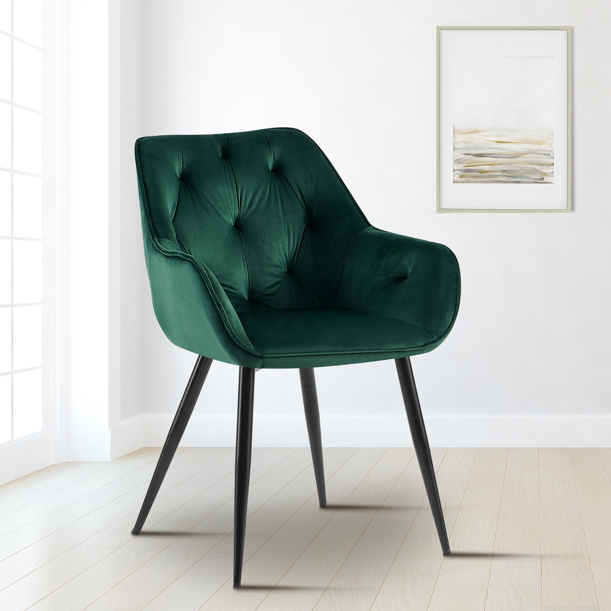 Eetkamerstoel Cassis met fluwelen bekleding