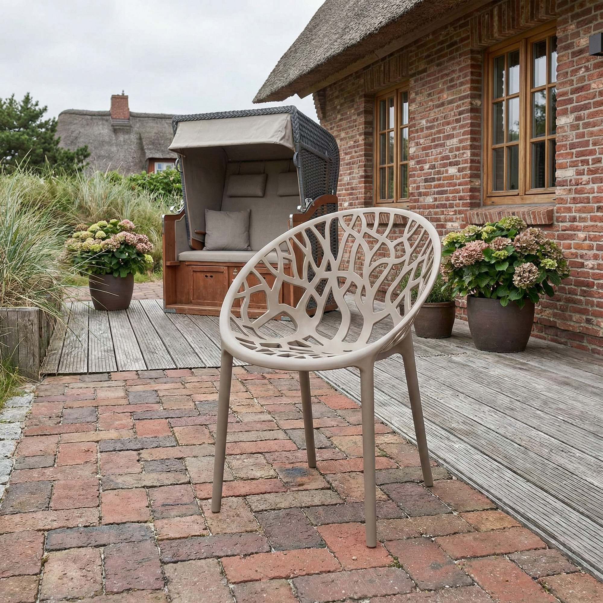 4-delige set tuinstoelen Hope