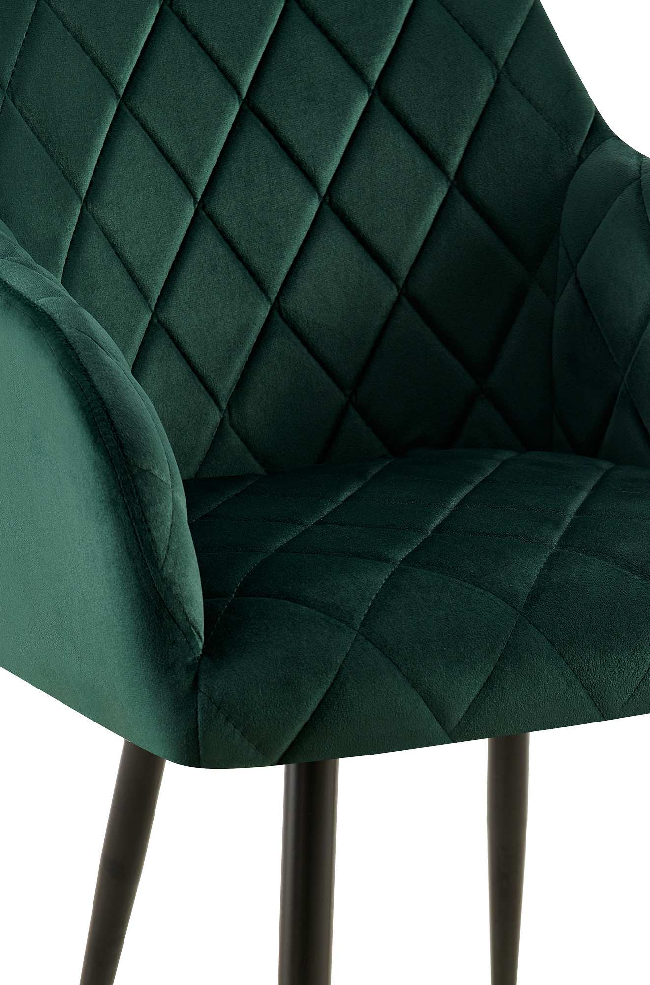 Set van 2 eetkamerstoelen Monett fluweel
