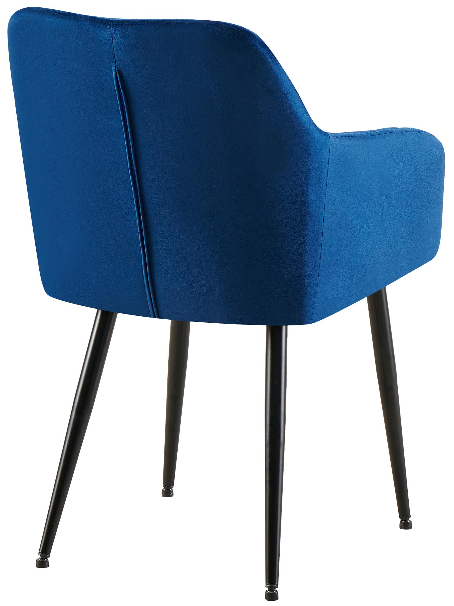 Set van 2 eetkamerstoelen Monett fluweel