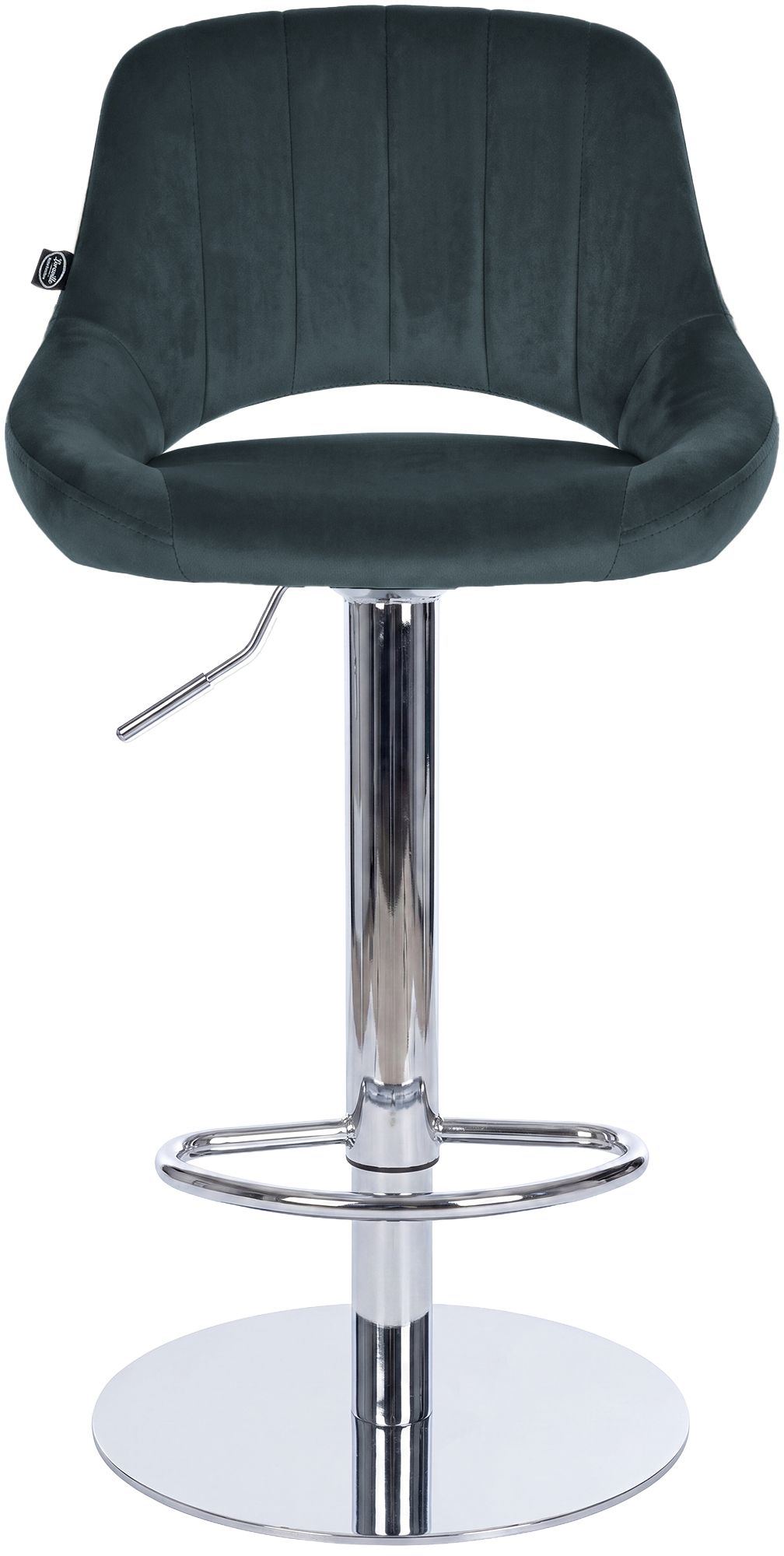 Set van 2 barkrukken Milet chroom met extra zware voet