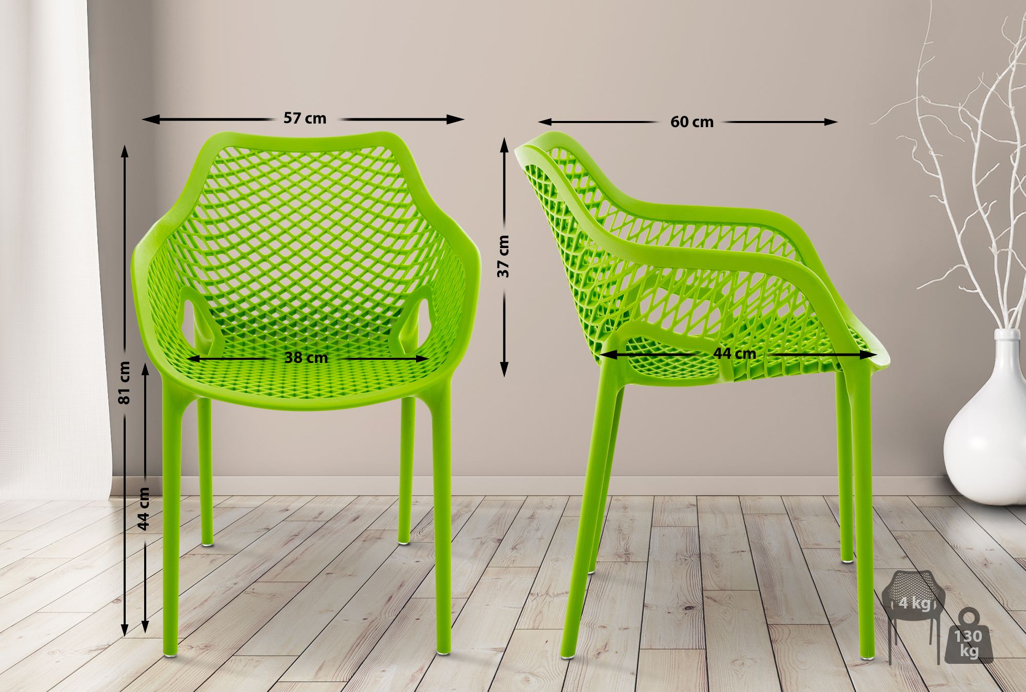 Stapelbare Stoel Air XL