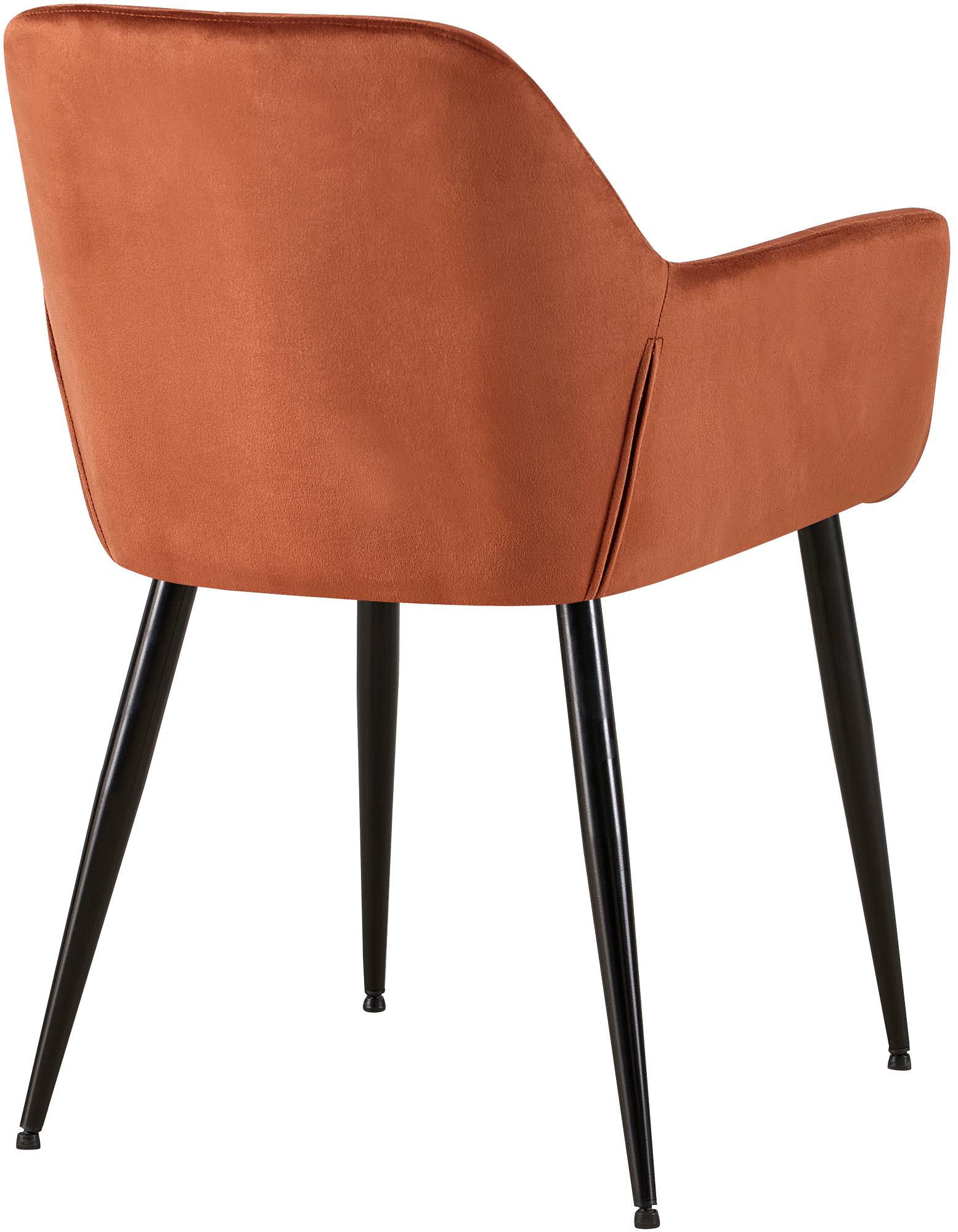 Set van 2 eetkamerstoelen Emia Velvet