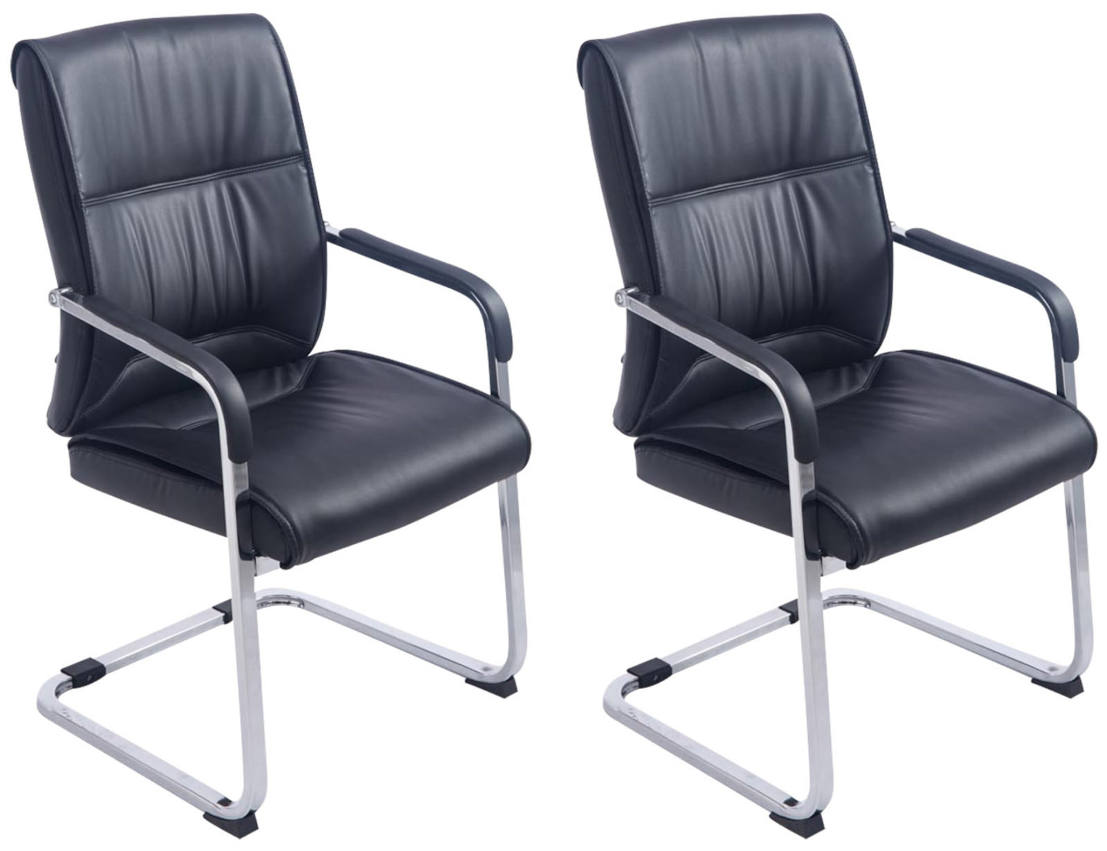 Set van 2 Eetkamerstoelen XXL Anubis Kunstleer