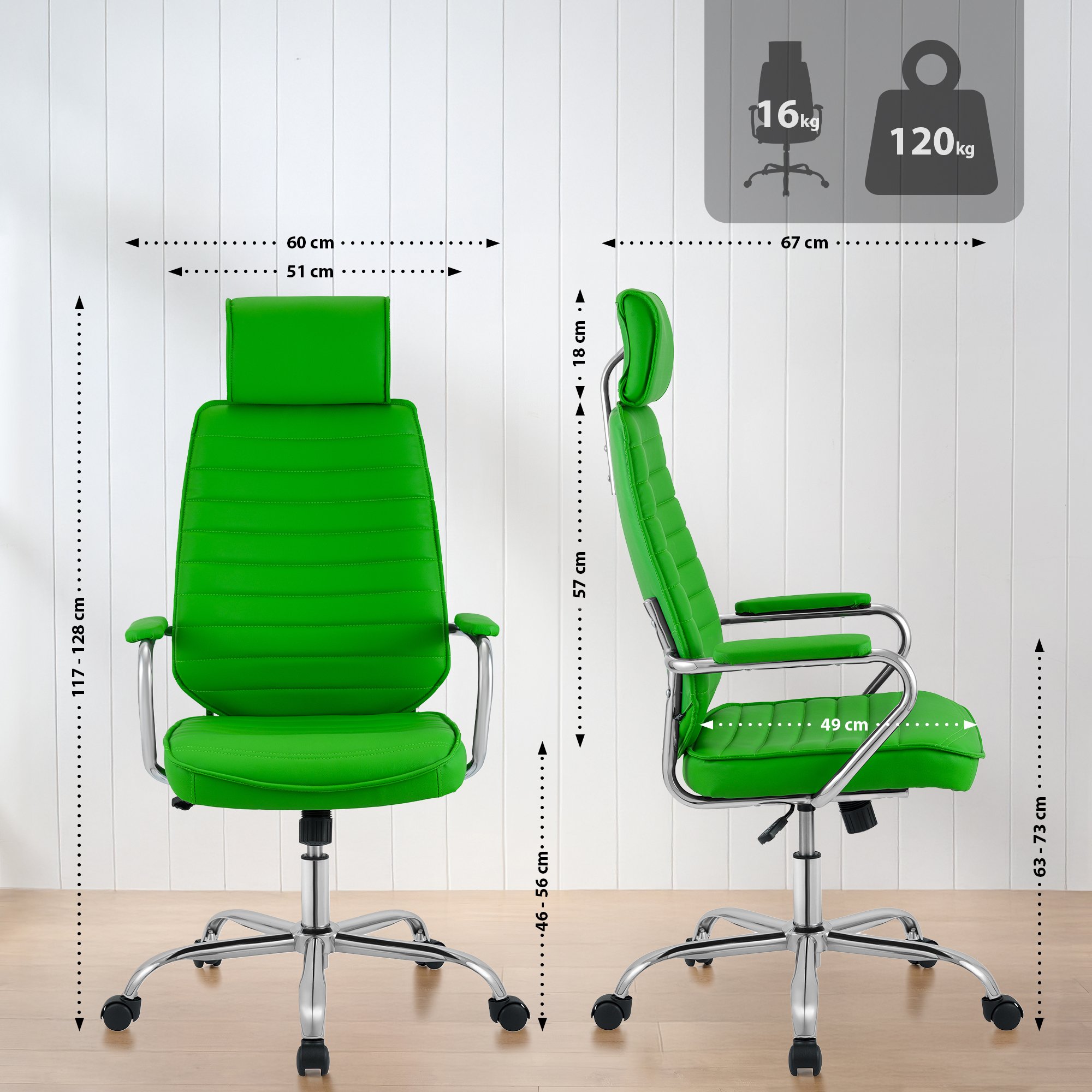 Bureaustoel Rako Kunstleer
