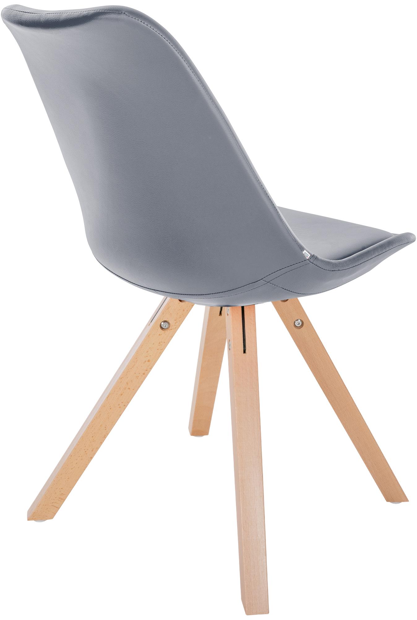 Set van 4 eetkamerstoelen Sofia kunstleer