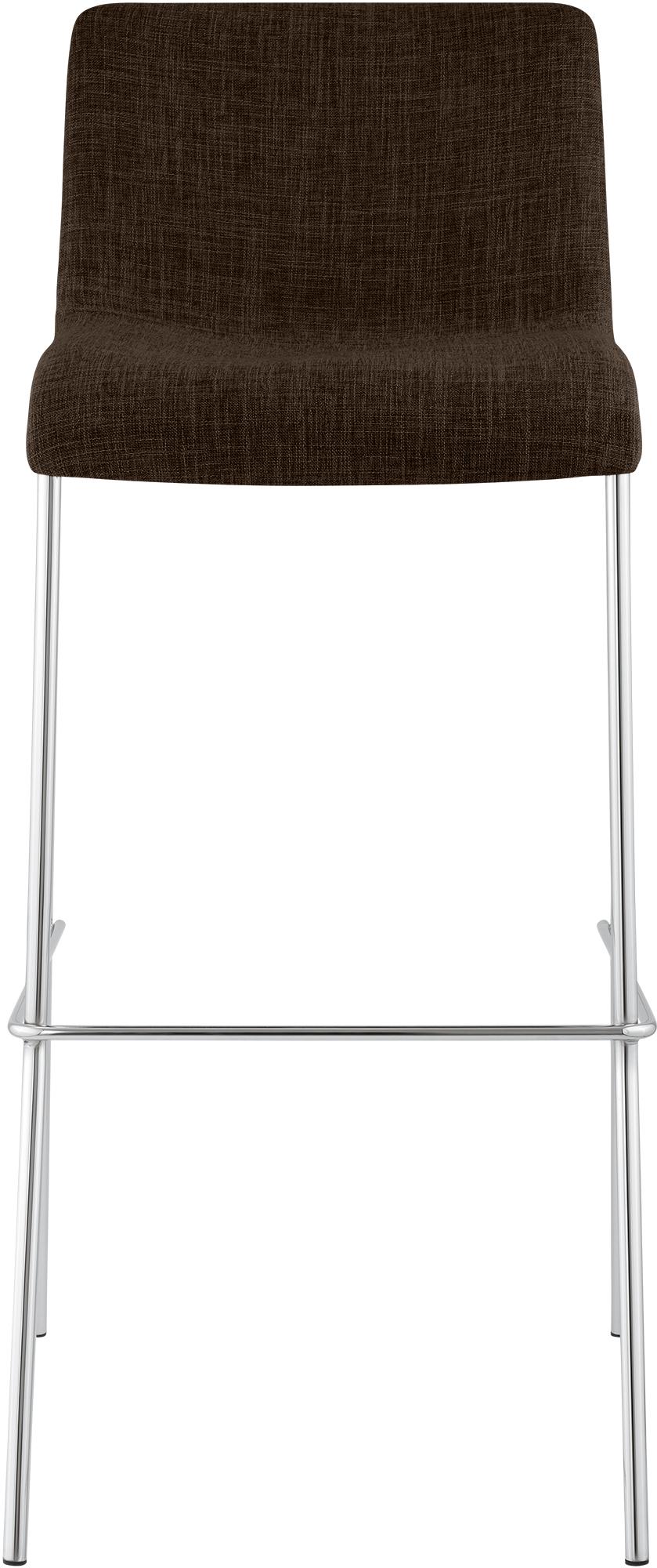 Set van 2 barstoelen Hover, stof, 4-poots onderstel