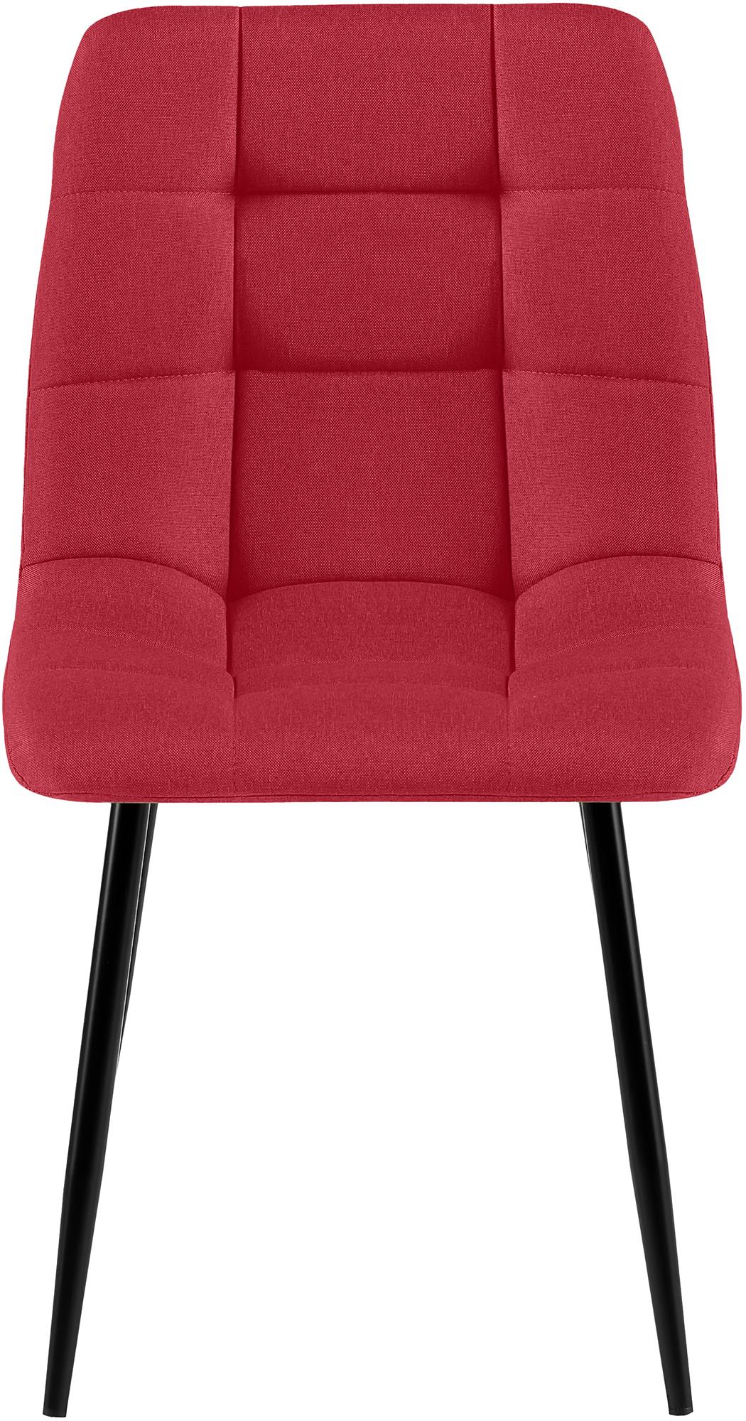 Set van 4 eetkamerstoelen Antibes stof