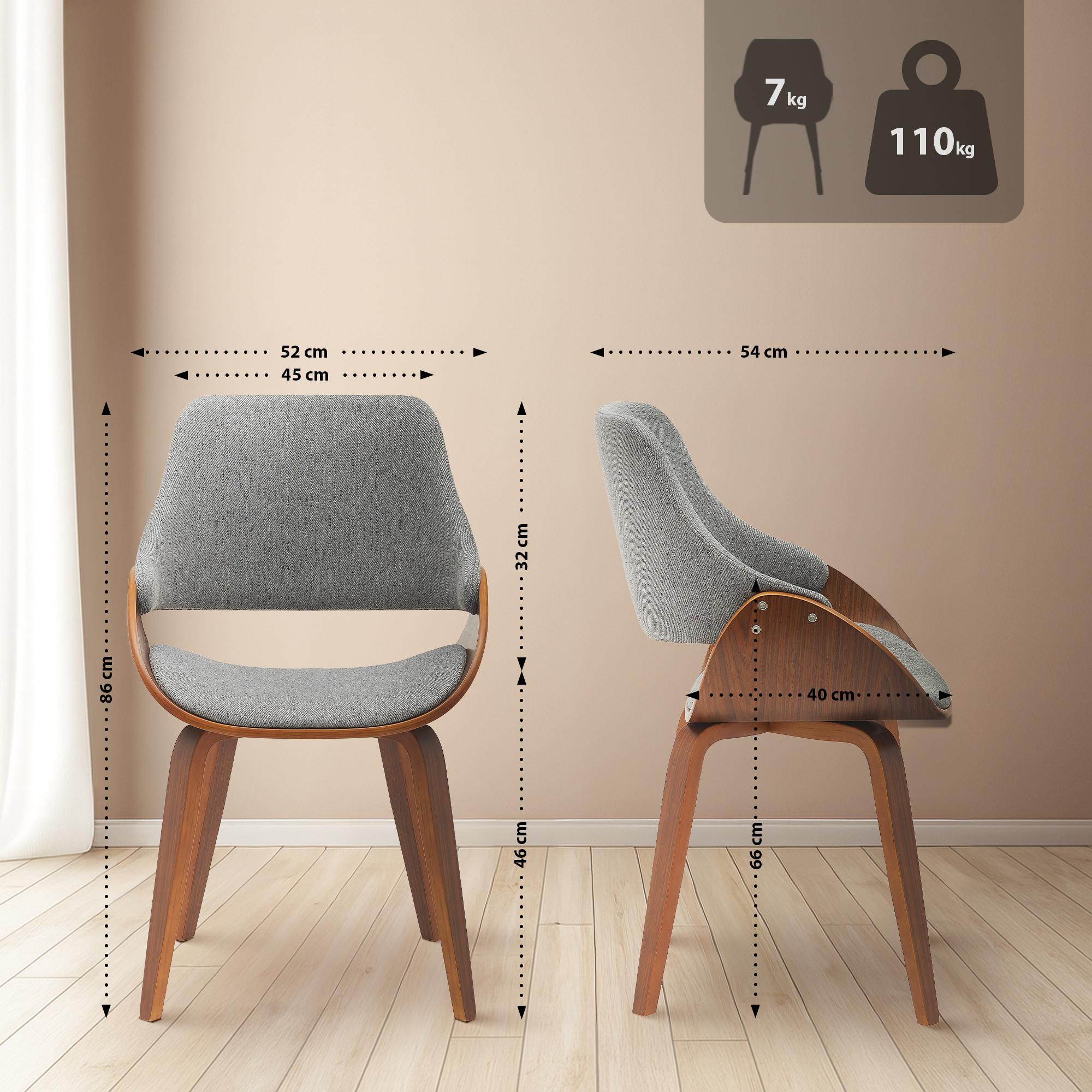 Set van 2 eetkamerstoelen Vangale