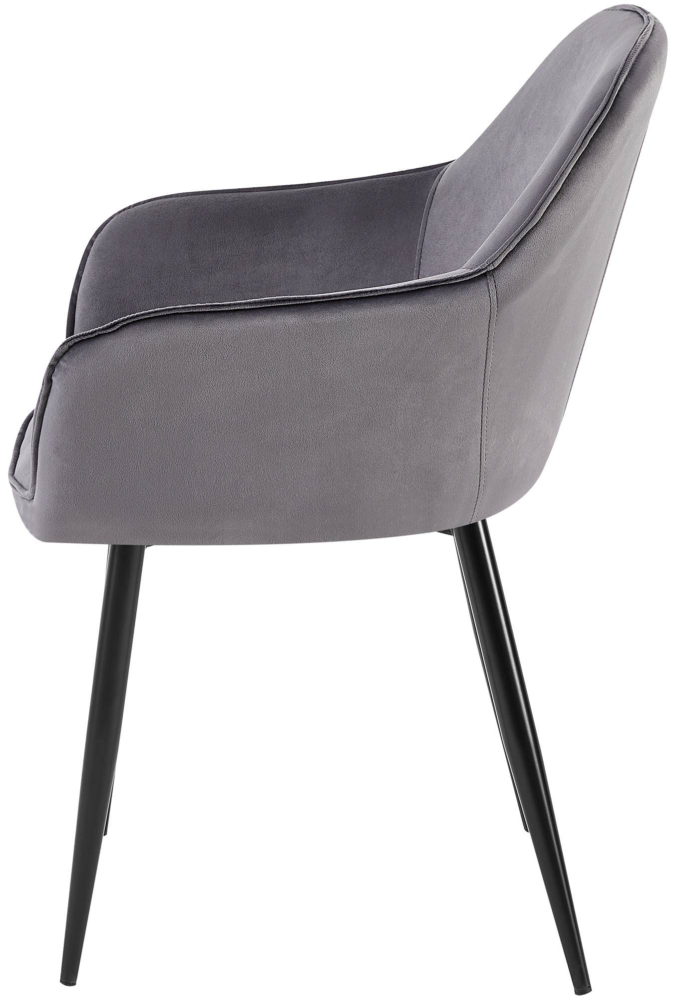 Set van 2 eetkamerstoelen Boise fluweel