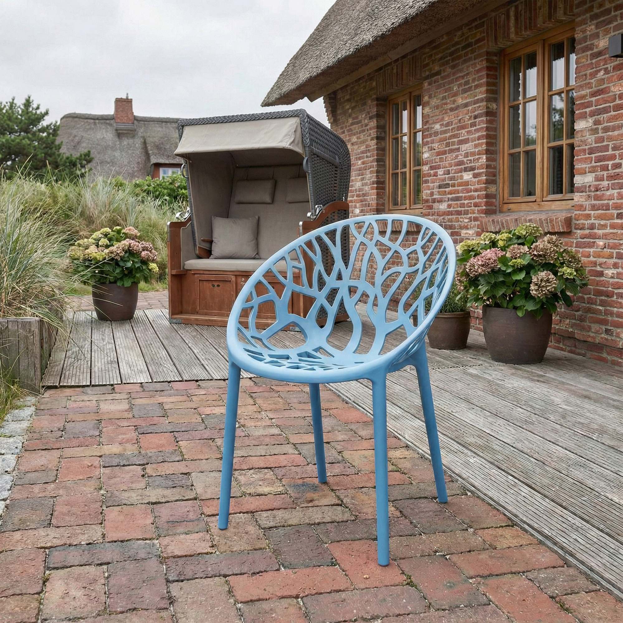4-delige set tuinstoelen Hope
