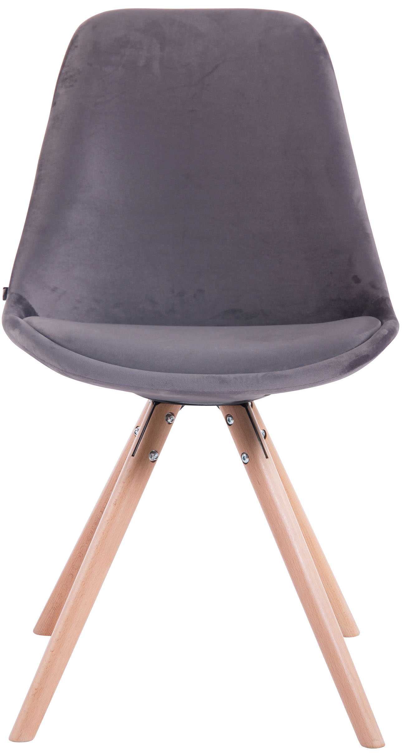 Eetkamerstoel Toulouse fluweel rond frame