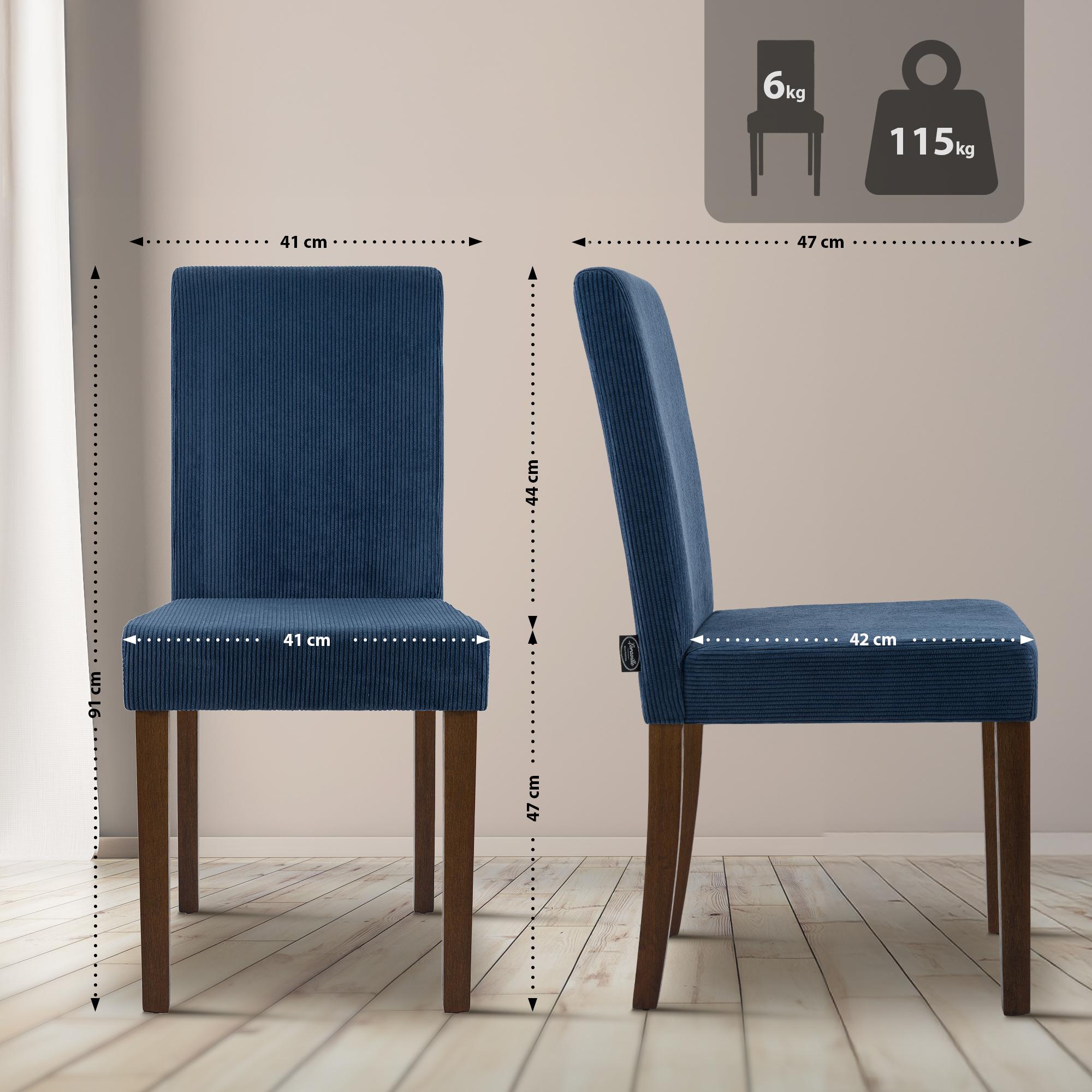 Set van 2 eetkamerstoelen Ina Cord