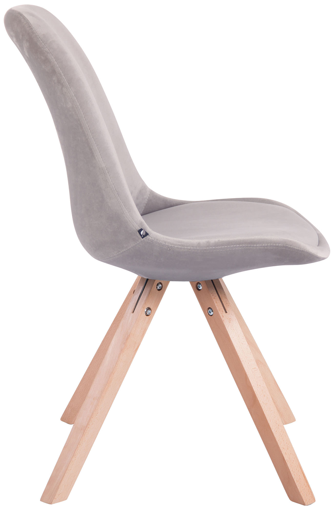 Set van 4 Stoelen Toulouse Vierkant frame - Fluweel