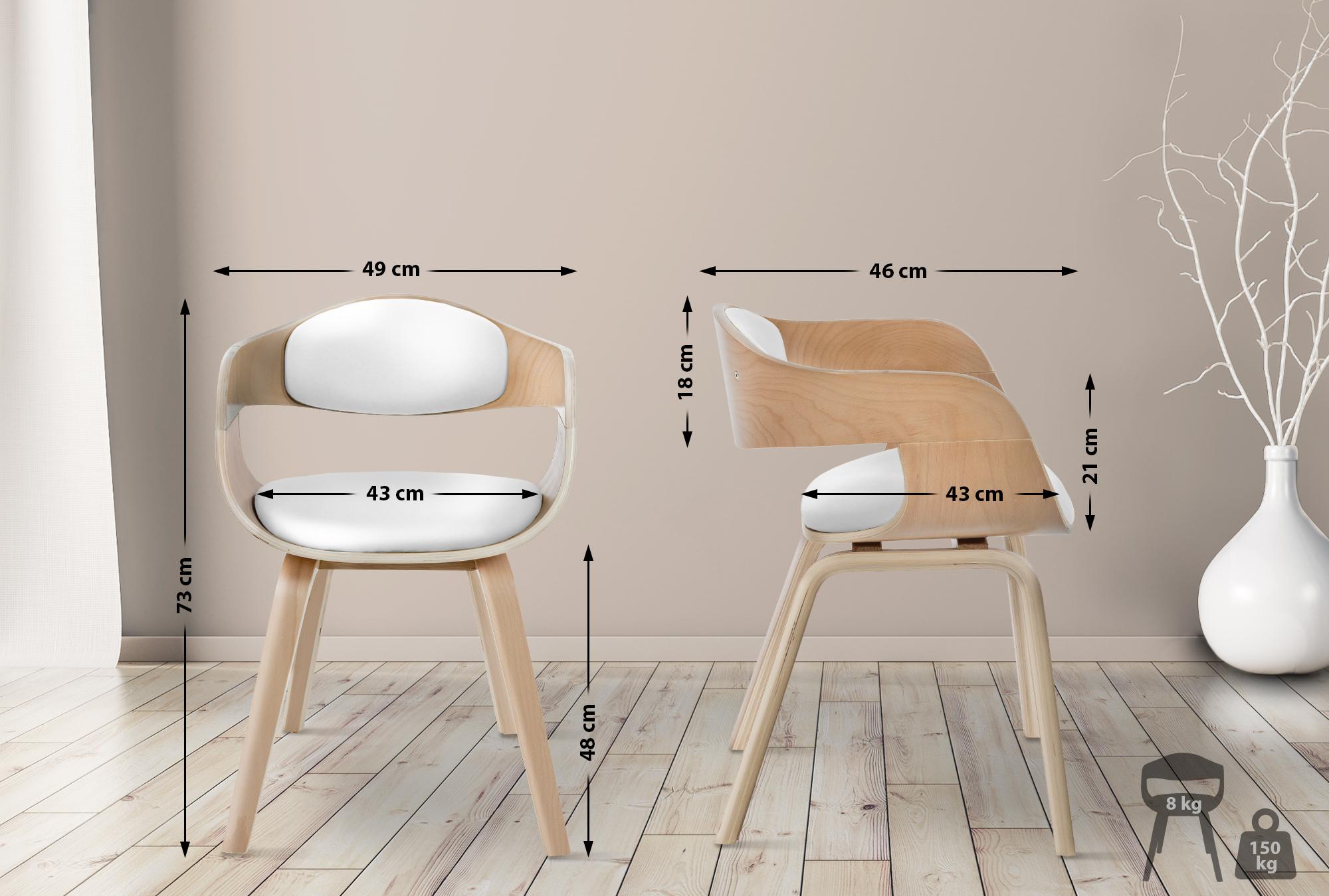Set van 2 Kingston Stoelen Kunstleer