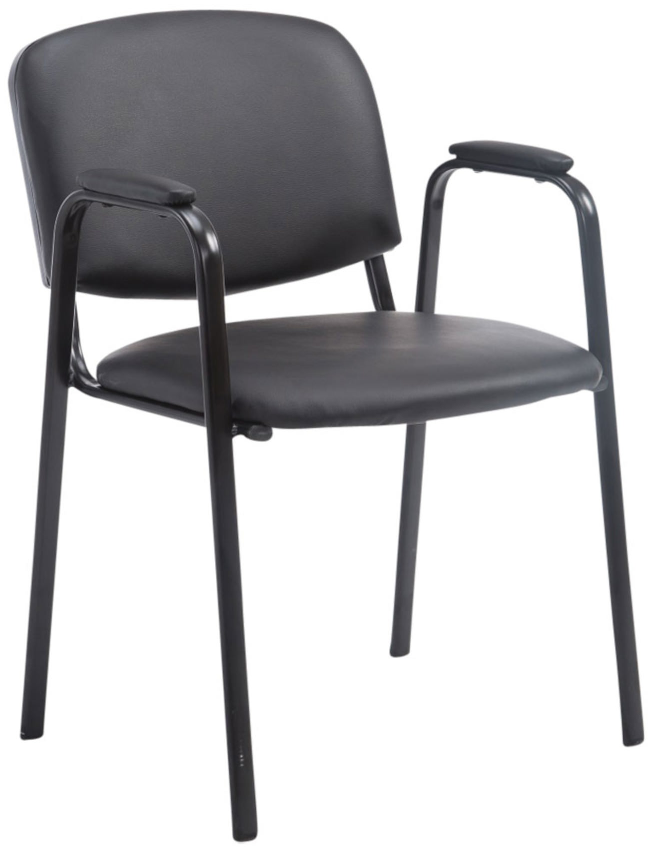 Set van 4 stapelstoelen Ken Pro kunstleer