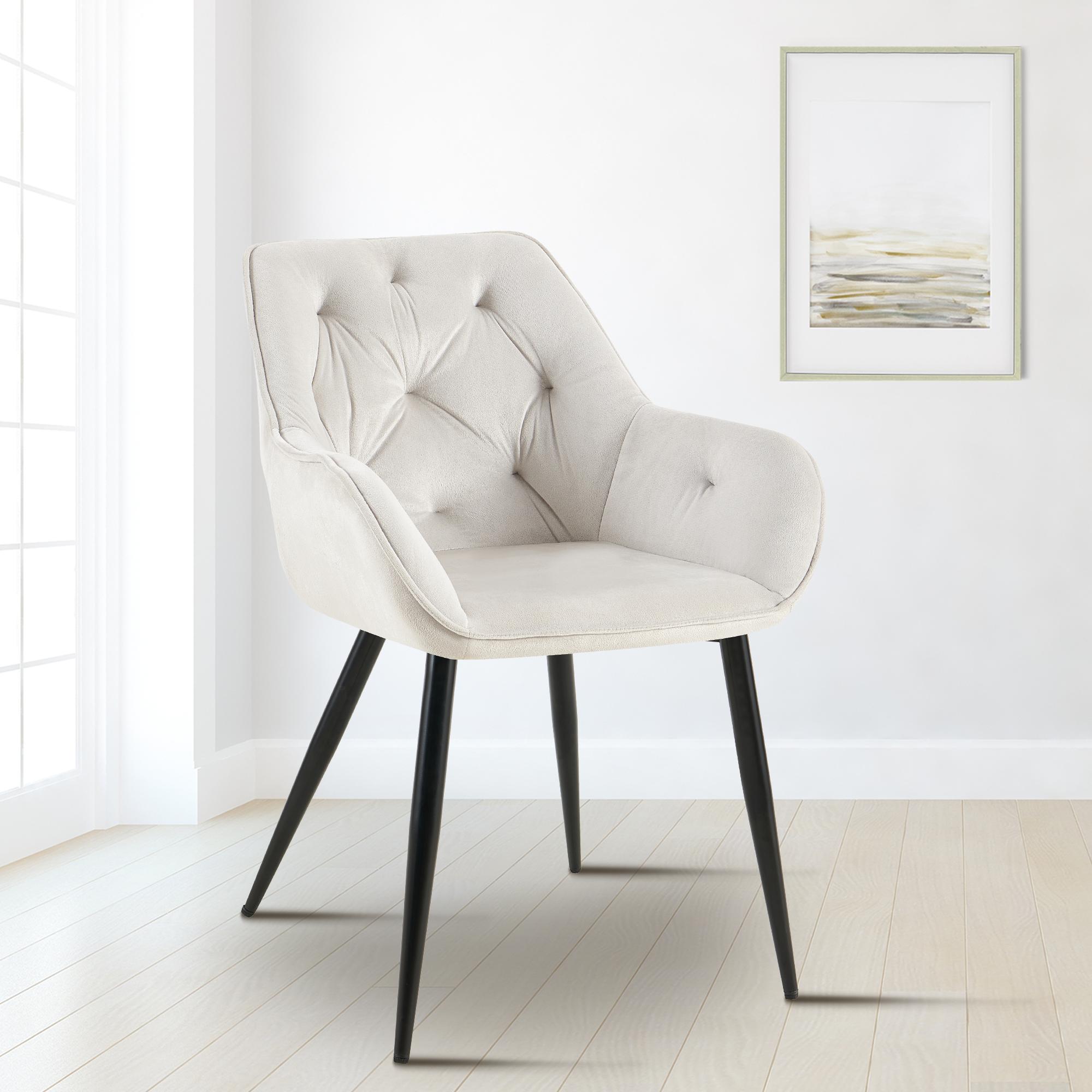 Eetkamerstoel Cassis met fluwelen bekleding