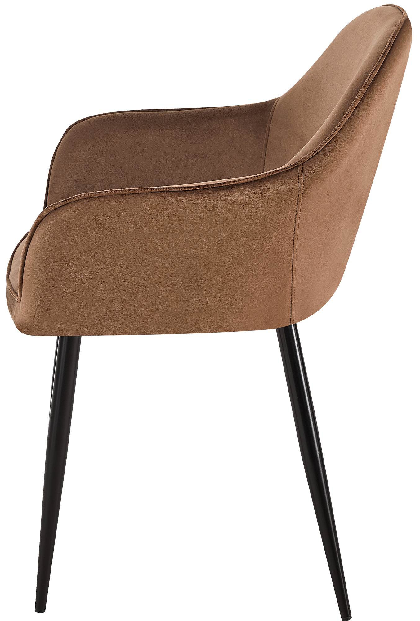 Set van 2 eetkamerstoelen Boise fluweel