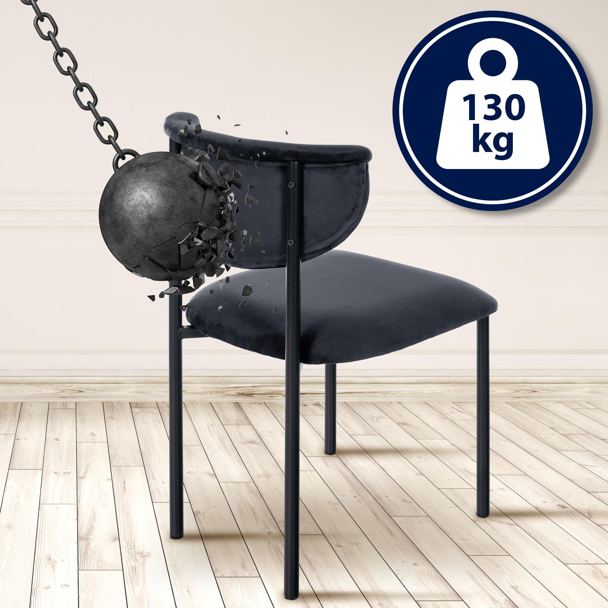 Eetkamerstoel Gambell fluweel