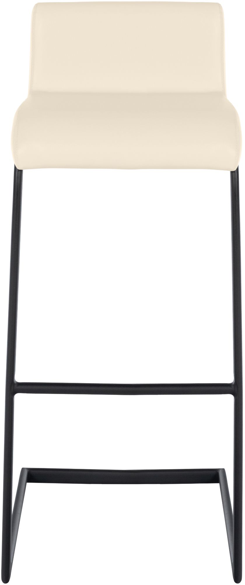 2-delige set barstoelen Newport zwart metalen frame
