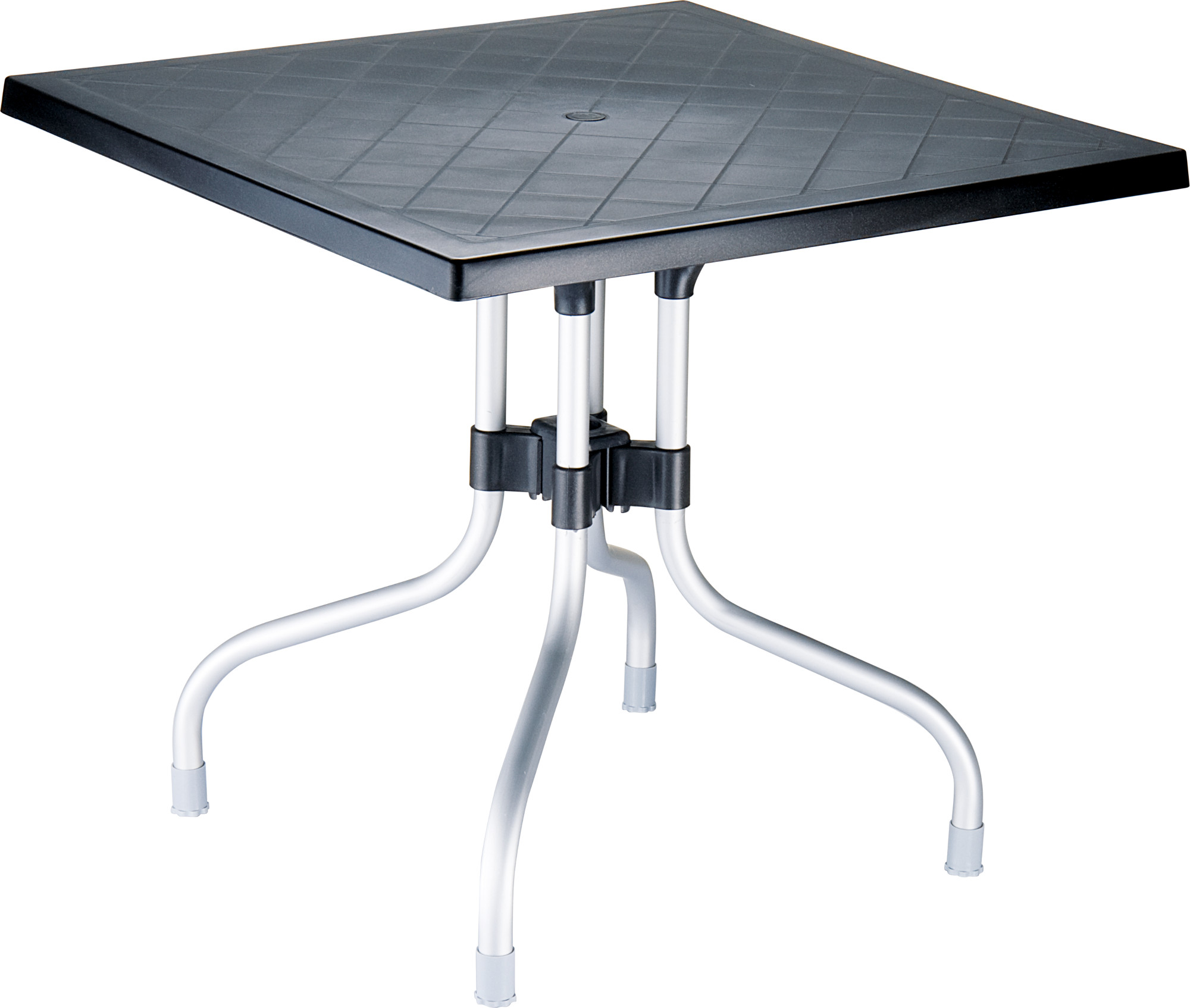 Tuintafel Forza 80 x 80 cm zwart