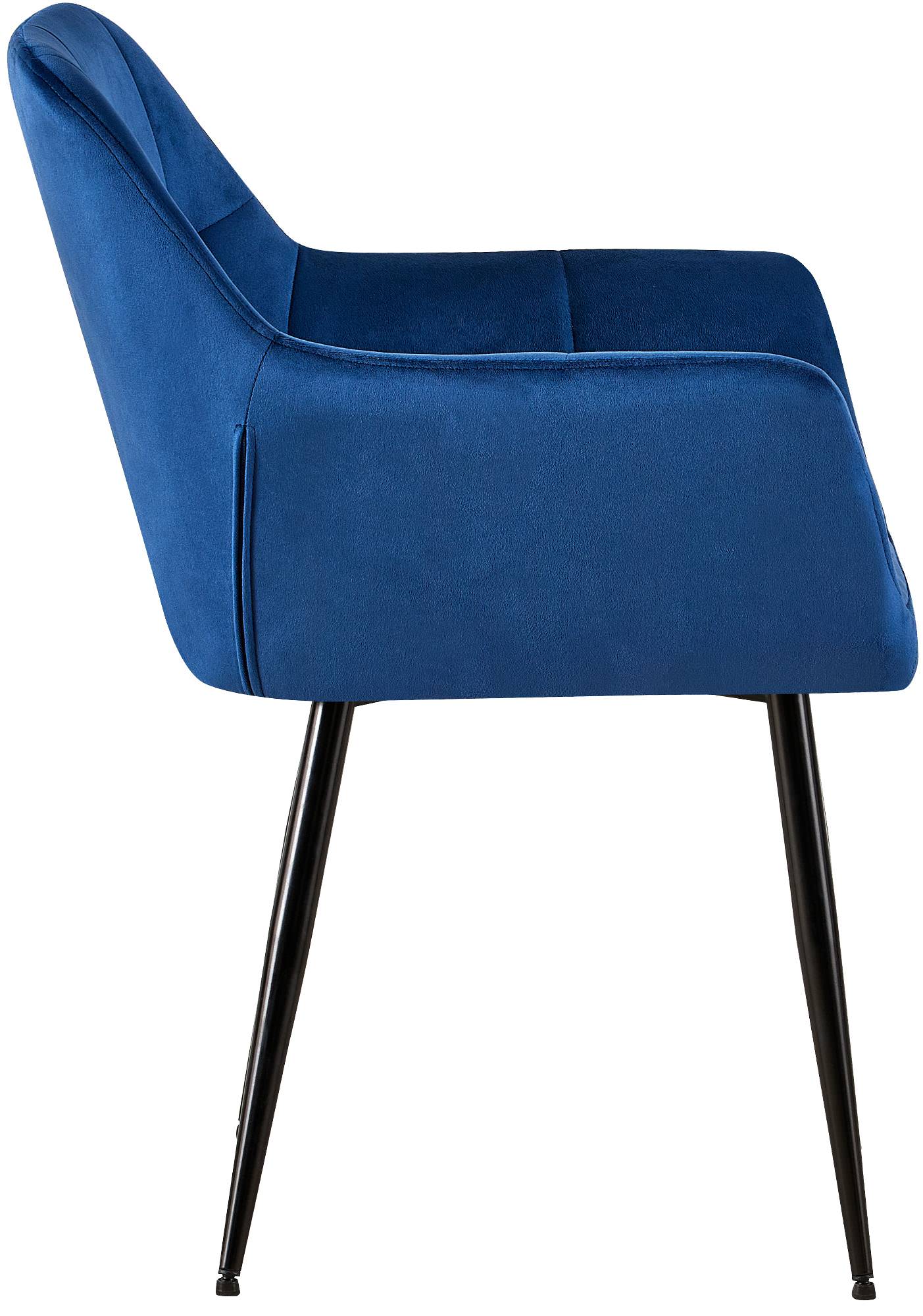 Set van 2 eetkamerstoelen Emia Velvet