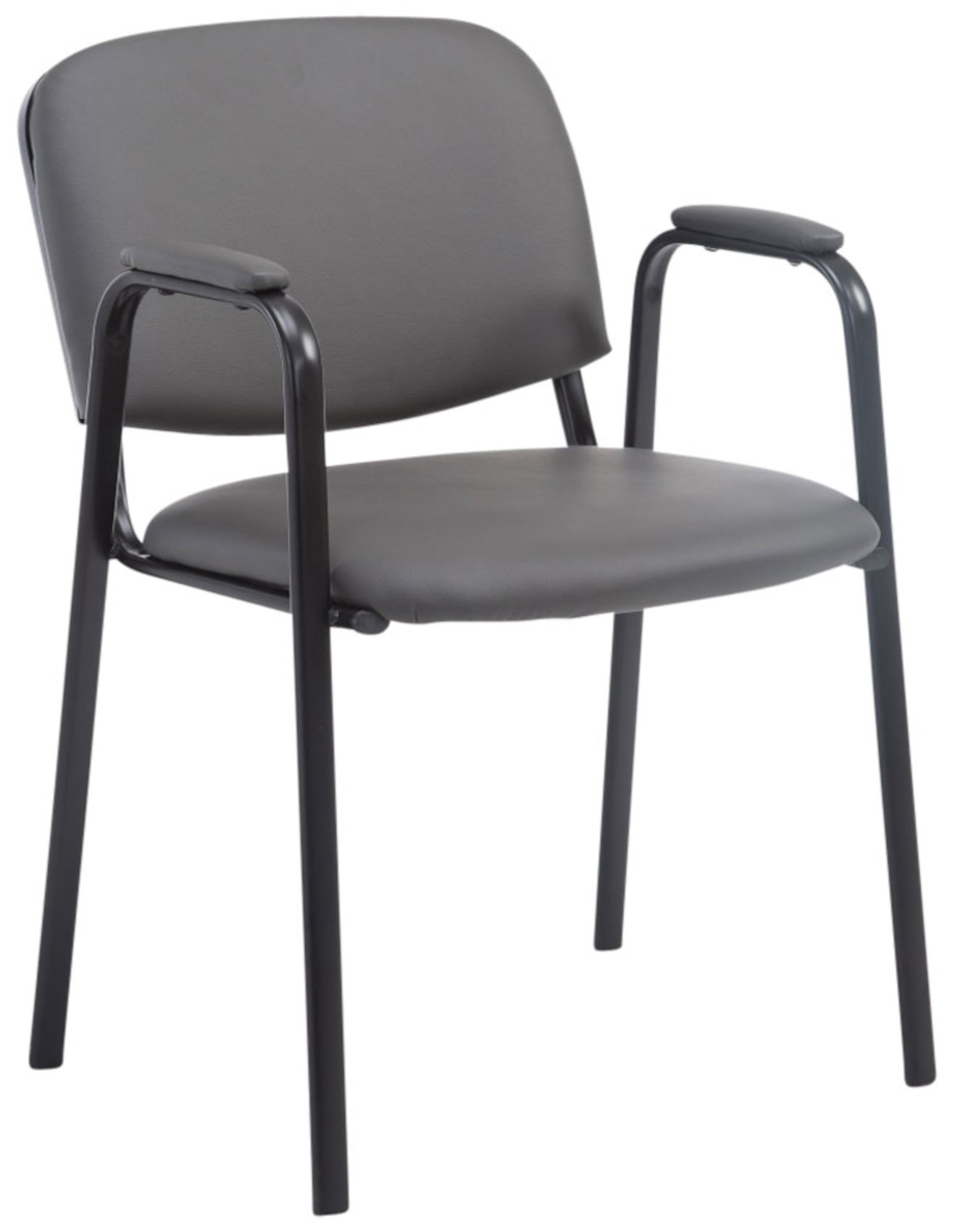 Set van 4 stapelstoelen Ken Pro kunstleer