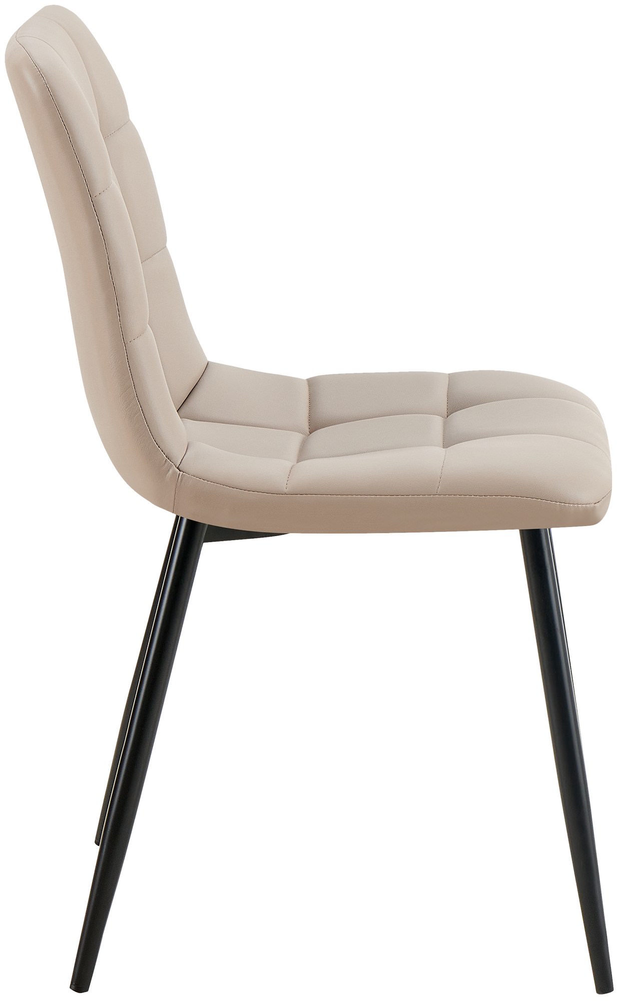 Set van 4 eetkamerstoelen Antibes kunstleer