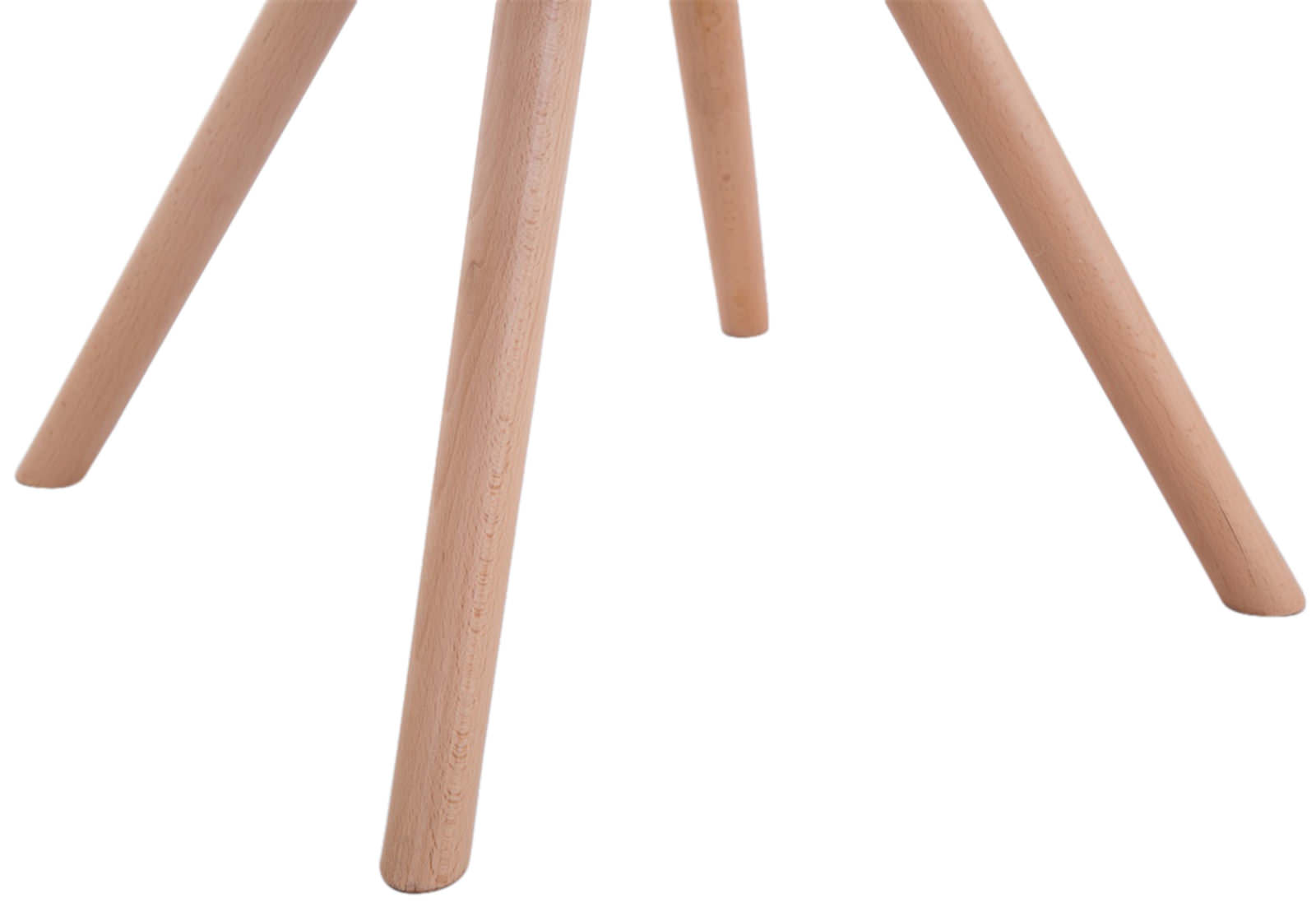 Set van 4 eetkamerstoelen Toulouse stof rond