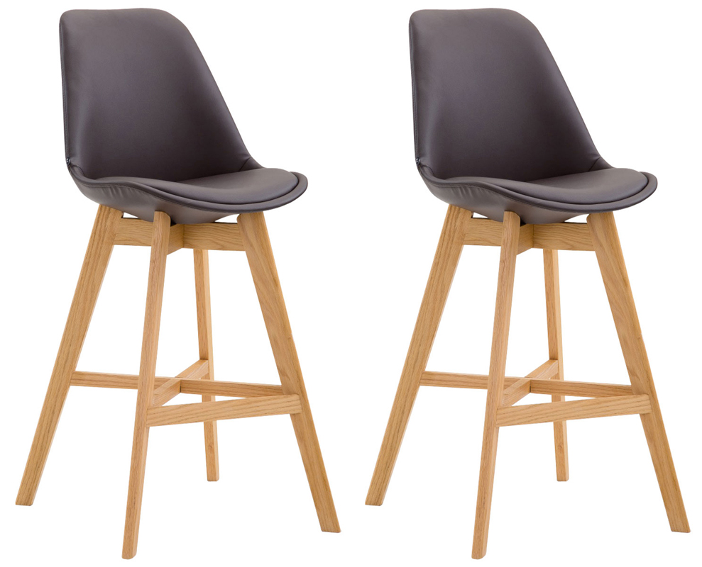 Set van 2 barkrukken Cannes Kunststof