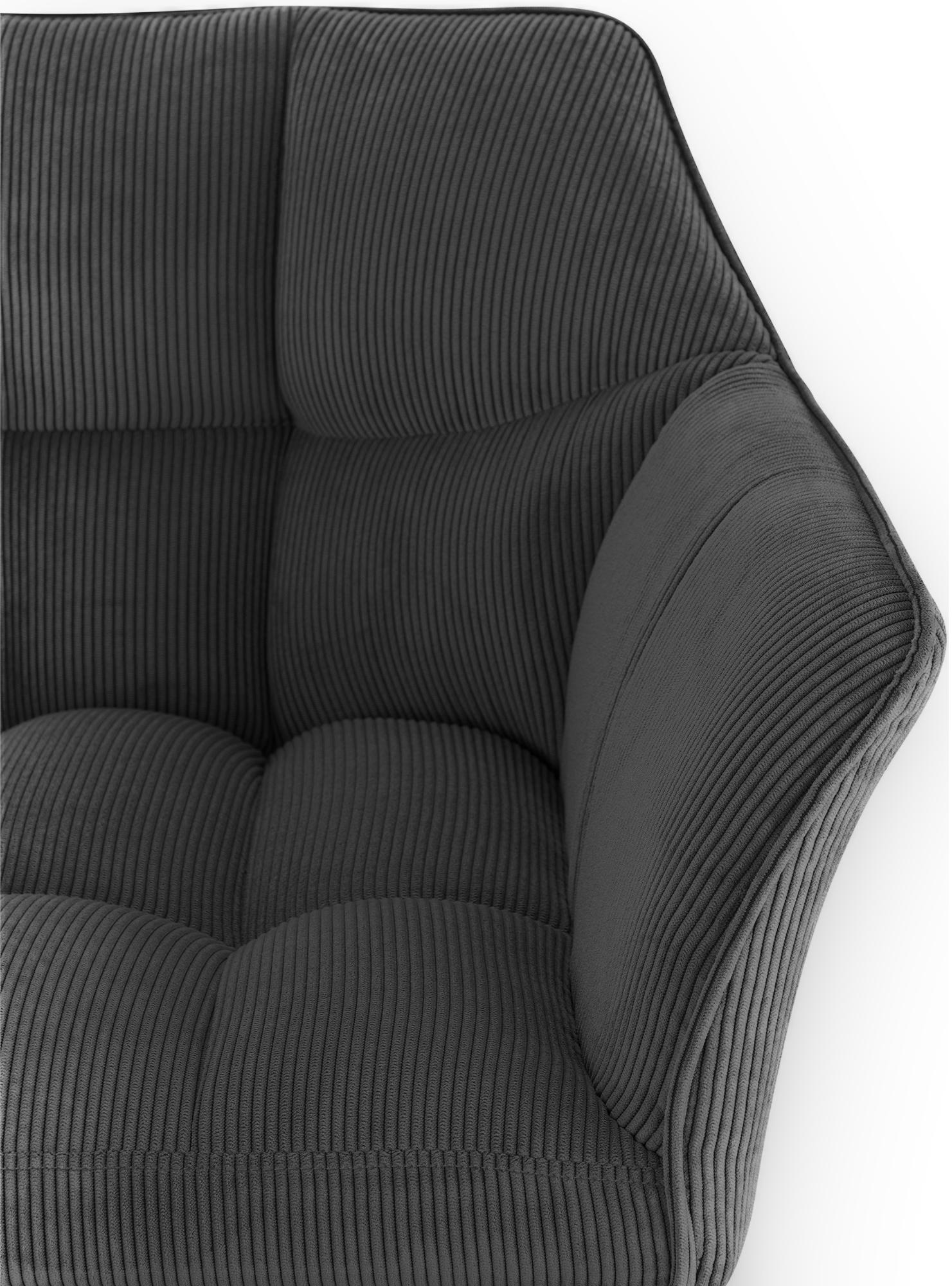 Barkruk Damaso Cord met Vierpootsframe