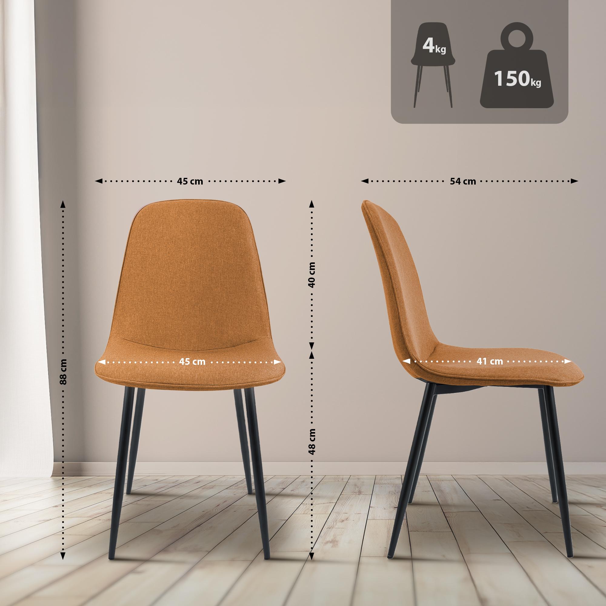 Set van 2 eetkamerstoelen Maryam
