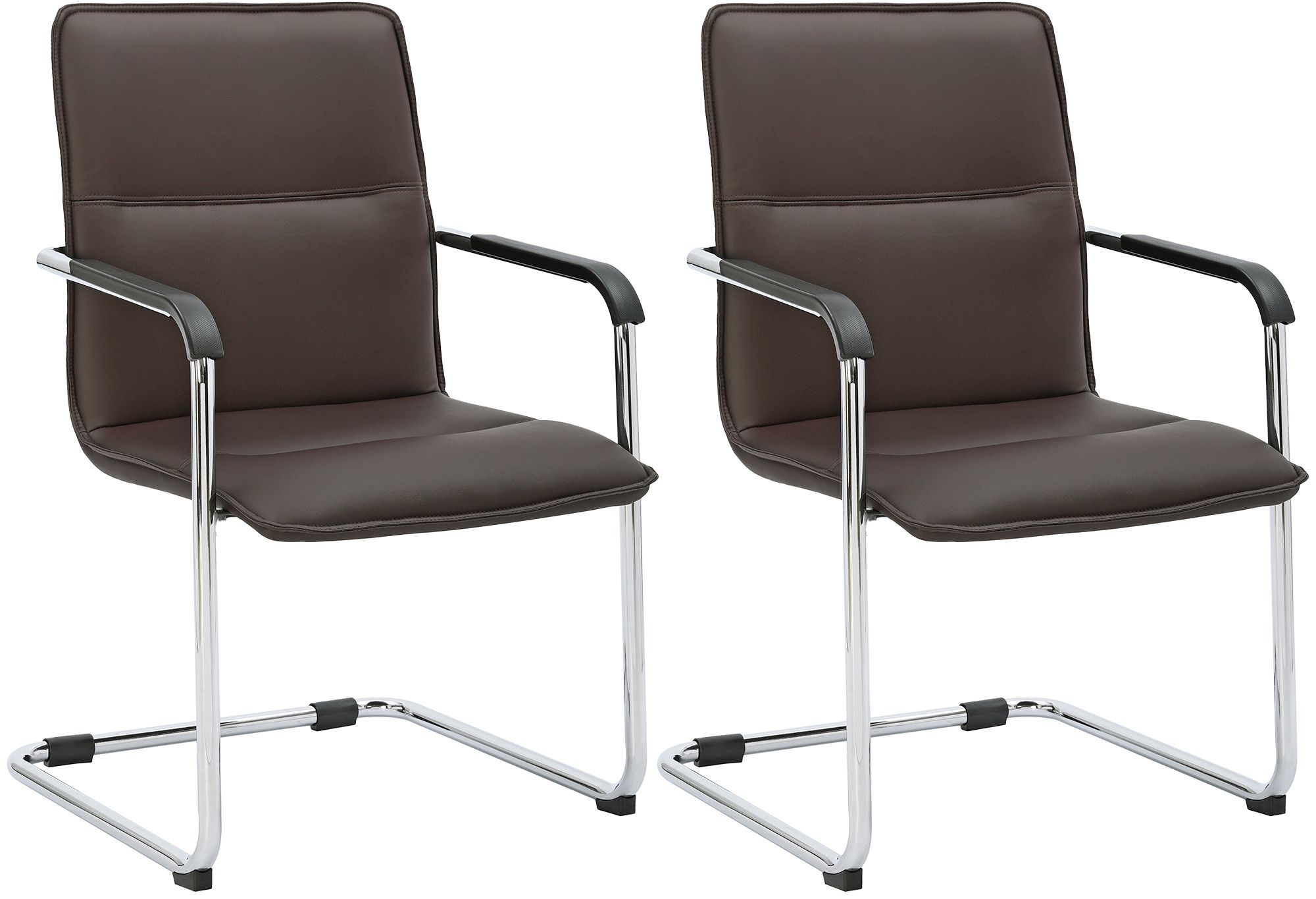 2-delige set sledestoelen Seattle van kunstleer
