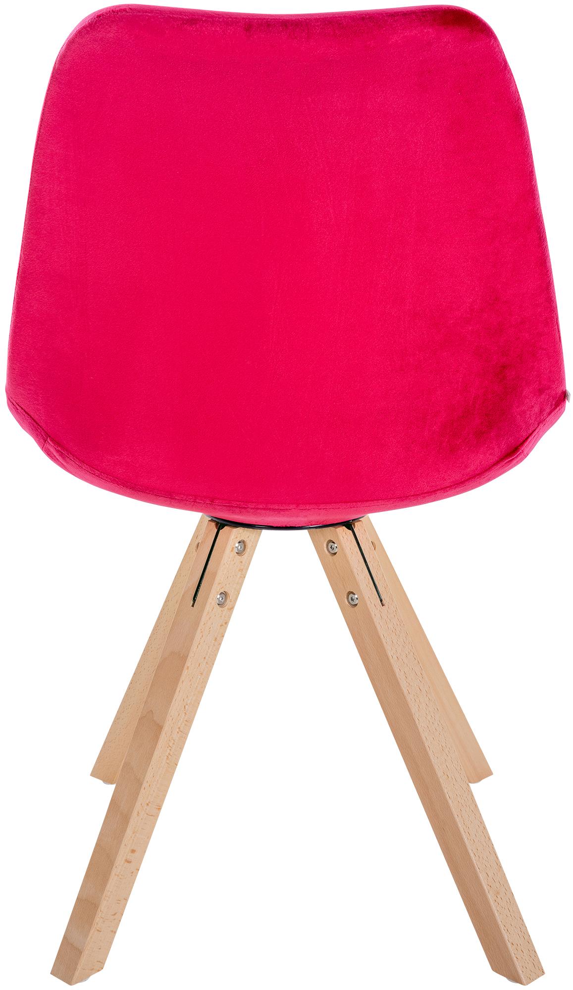 Set van 4 eetkamerstoelen Sofia fluweel