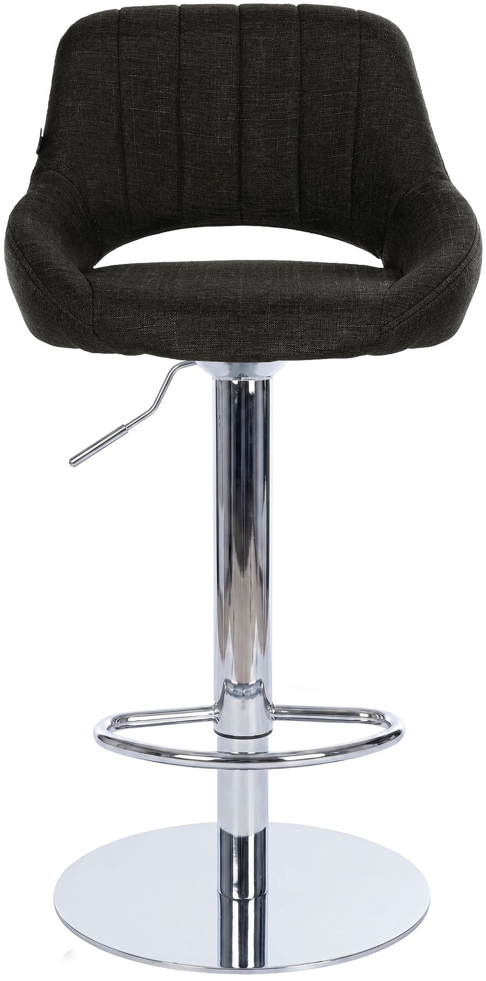 Set van 2 barkrukken Milet chroom met extra zware voet