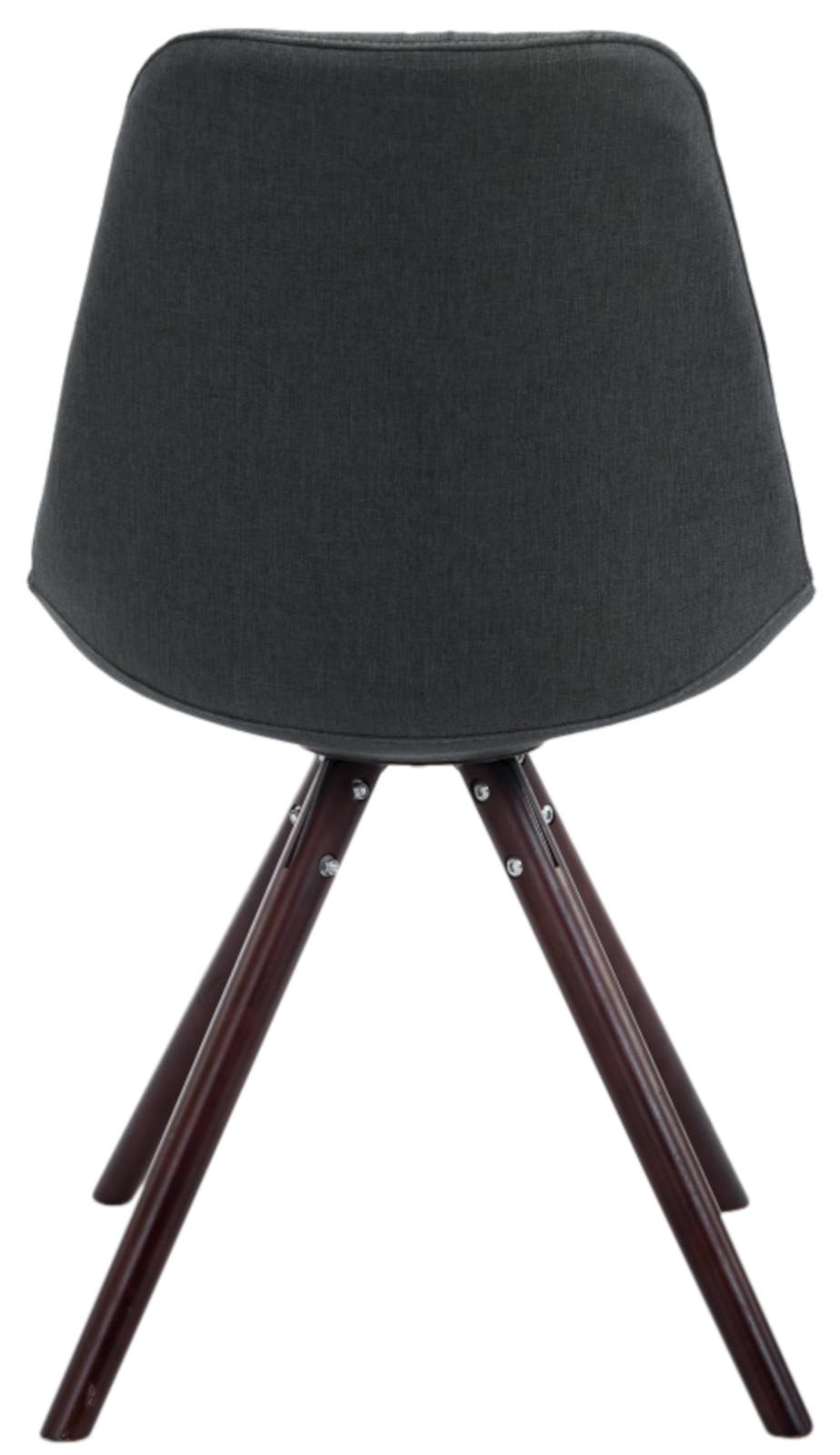 Set van 4 eetkamerstoelen Toulouse stof rond