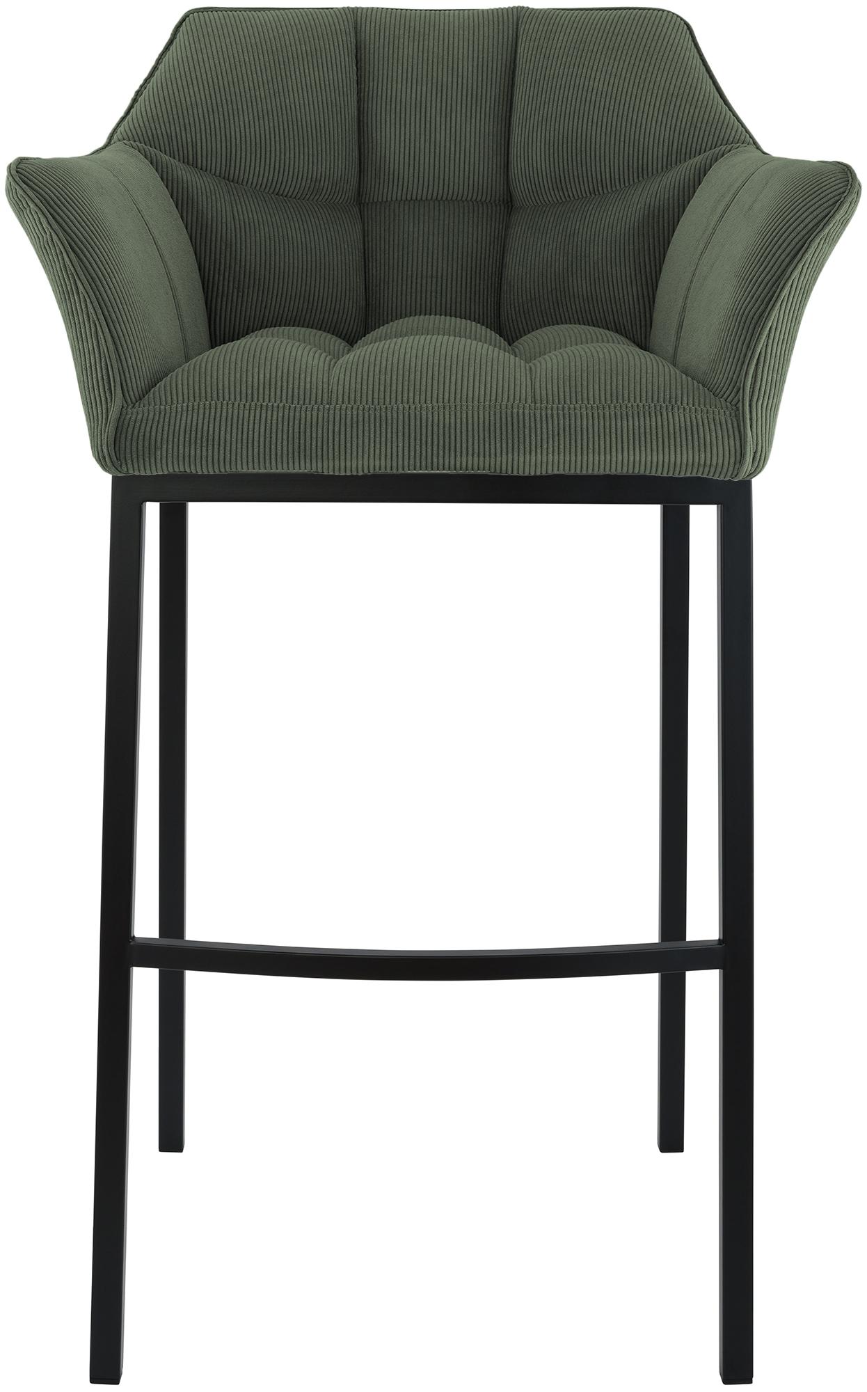 Barkruk Damaso Cord met Vierpootsframe
